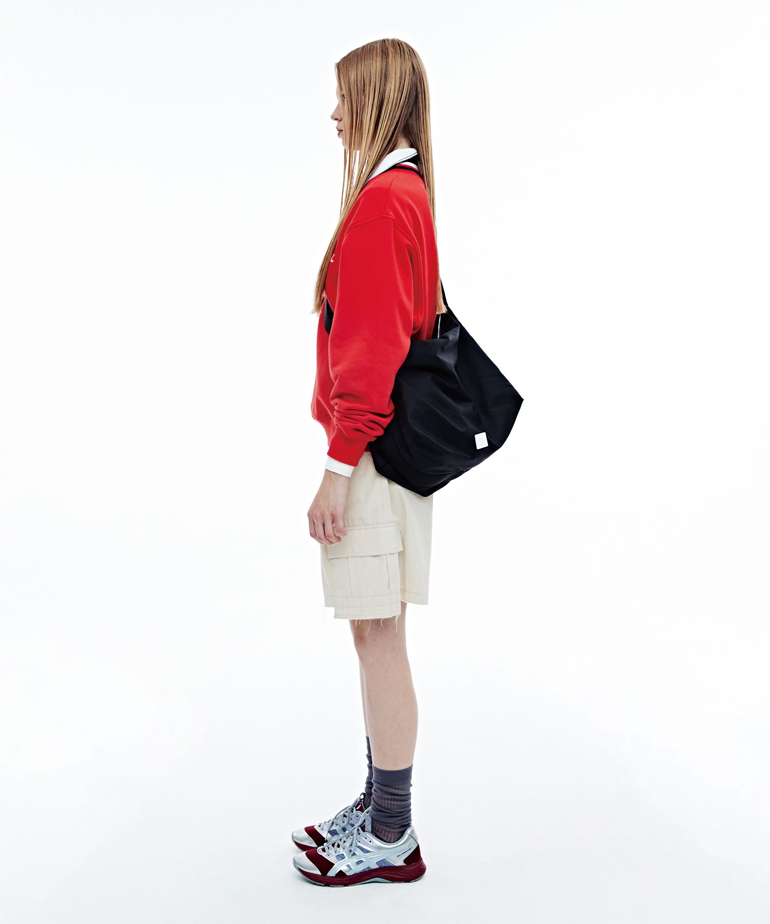 MUSINSA | fennec FABRIC HOBO BAG - BLACK