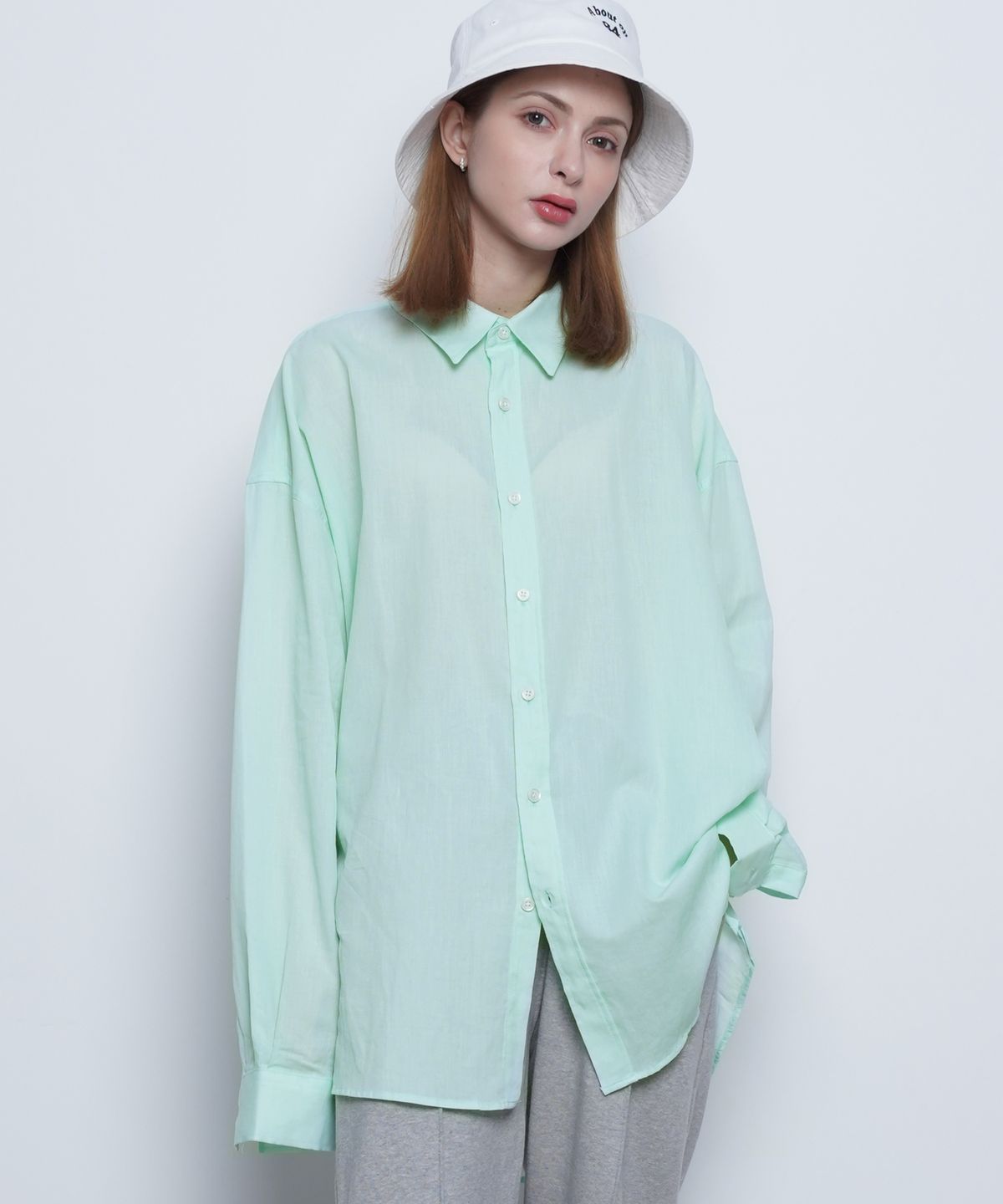 에이본(THE-ABON) W97 yoo linen over shirts pink