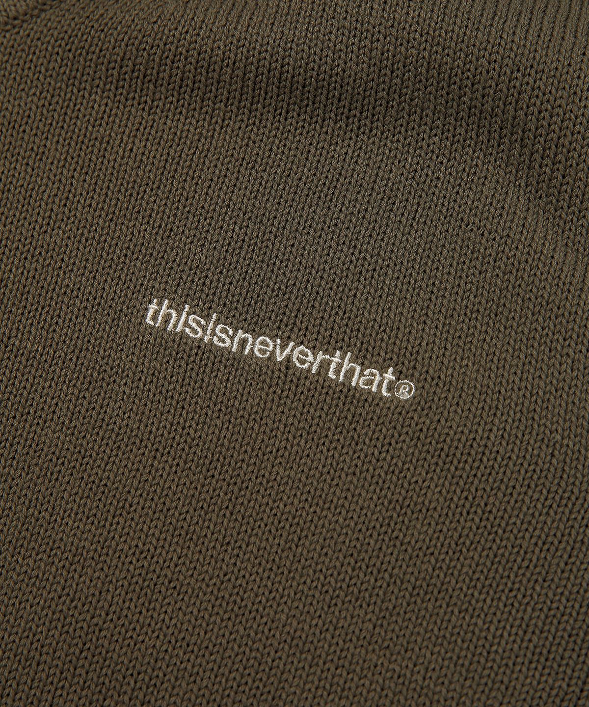 디스이즈네버댓(THISISNEVERTHAT) (SS21) T-Logo Knit Vest Olive