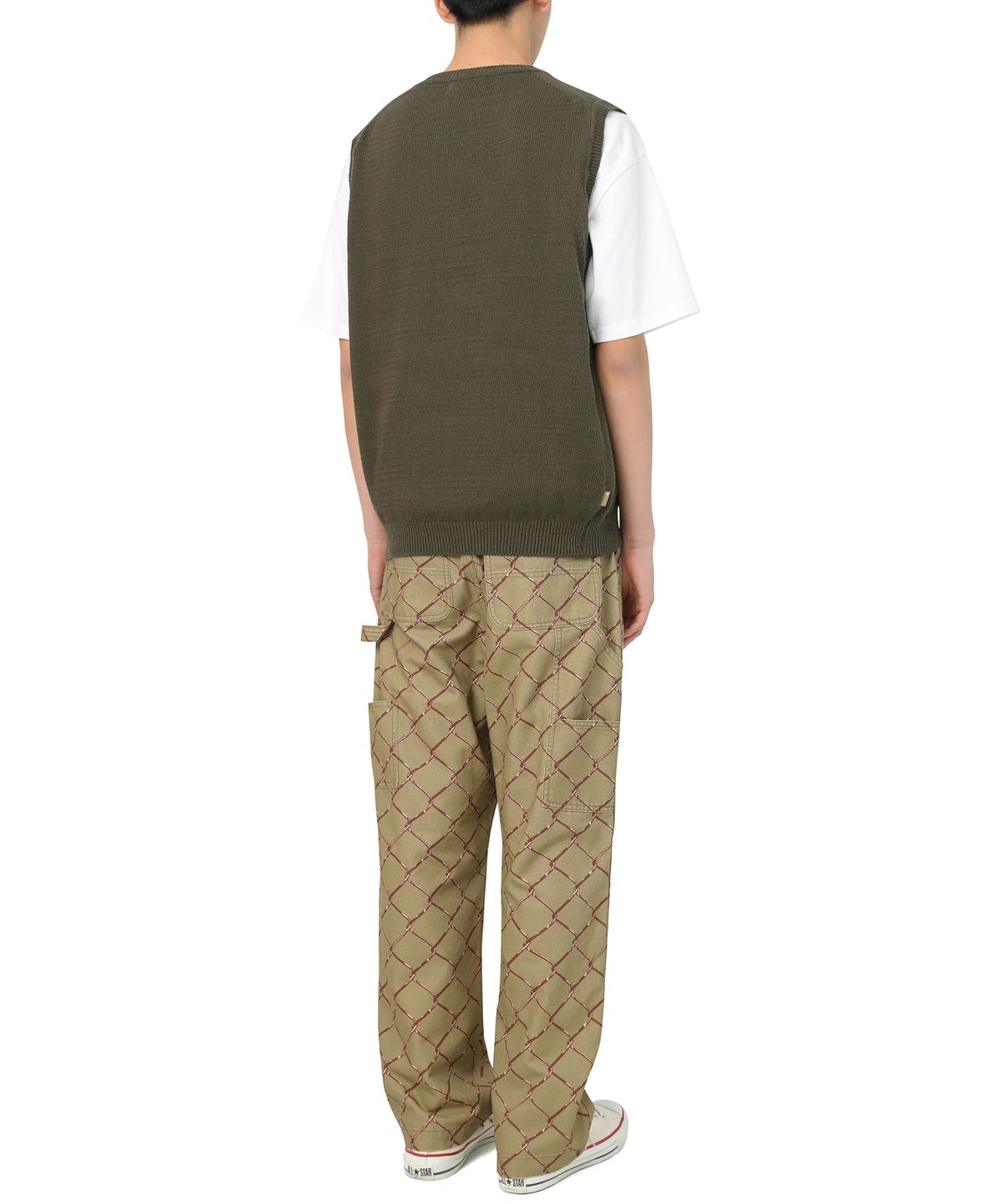 디스이즈네버댓(THISISNEVERTHAT) (SS21) T-Logo Knit Vest Olive