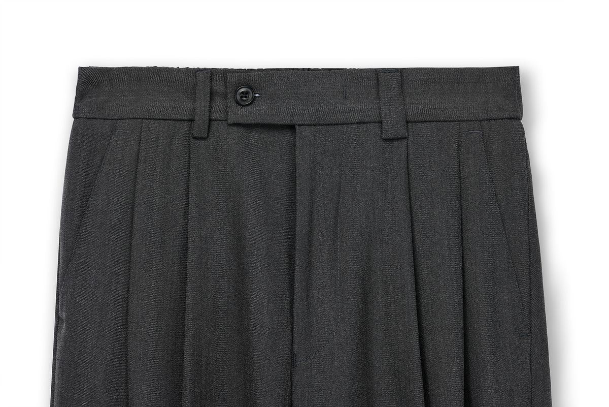 주앙옴므(JUAN HOMME) 2 PLEATS WIDE BAND TROUSER (4 COLOR)
