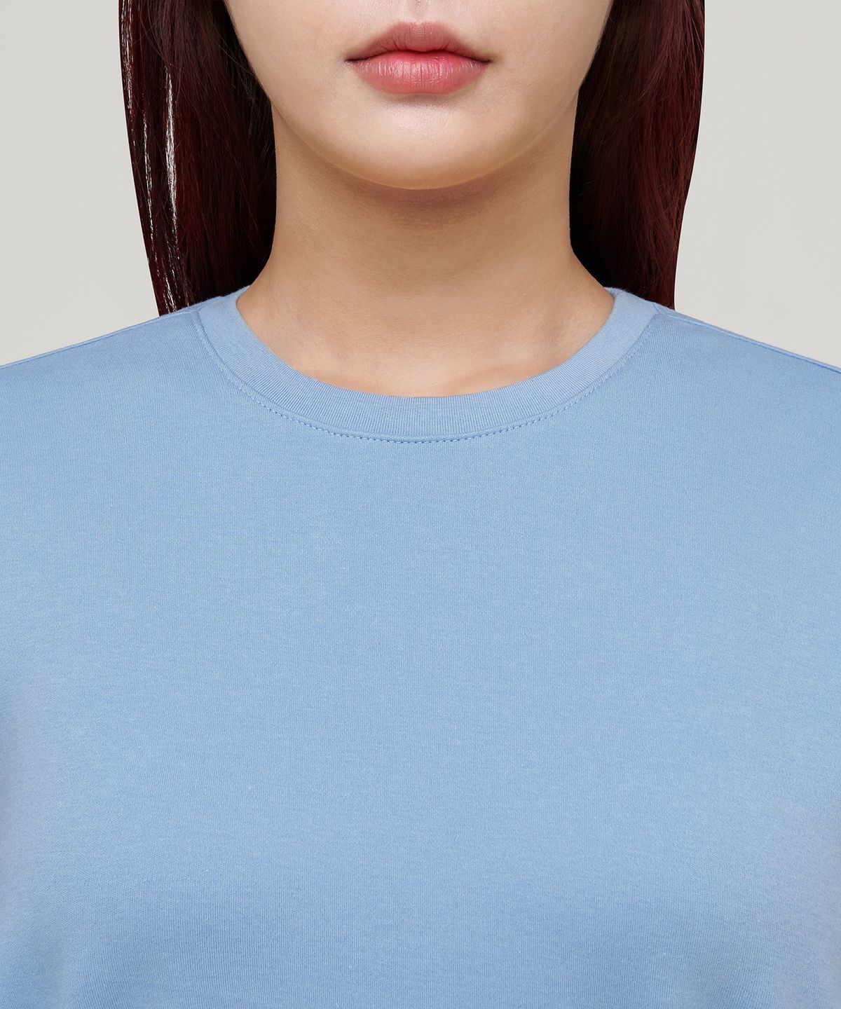 무신사 스탠다드 우먼(MUSINSA STANDARD WOMAN) 우먼즈 베이식 크루 넥 티셔츠 [스카이 블루]
