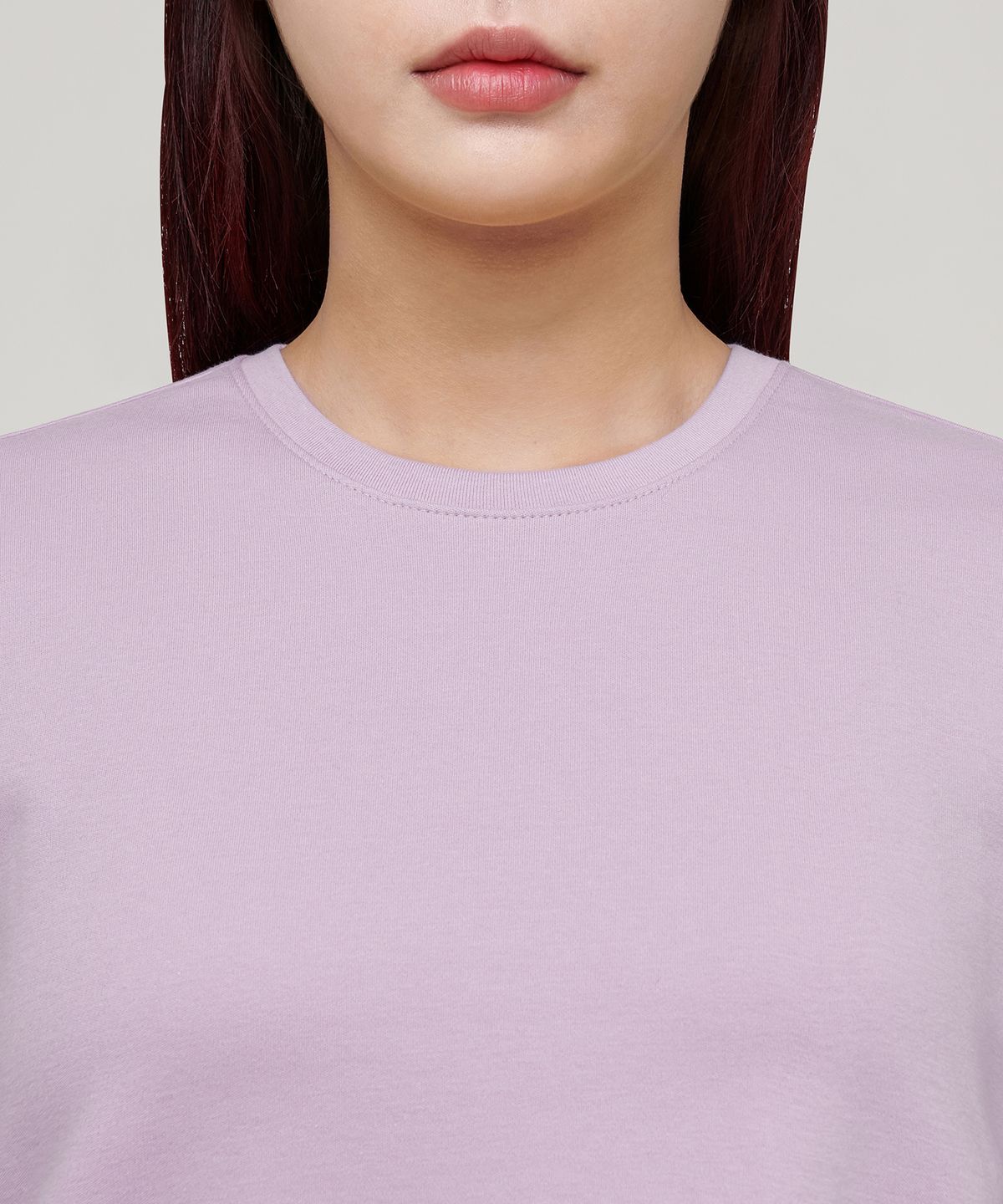 무신사 스탠다드 우먼(MUSINSA STANDARD WOMAN) 우먼즈 크루 넥 크롭 티셔츠 [라일락]
