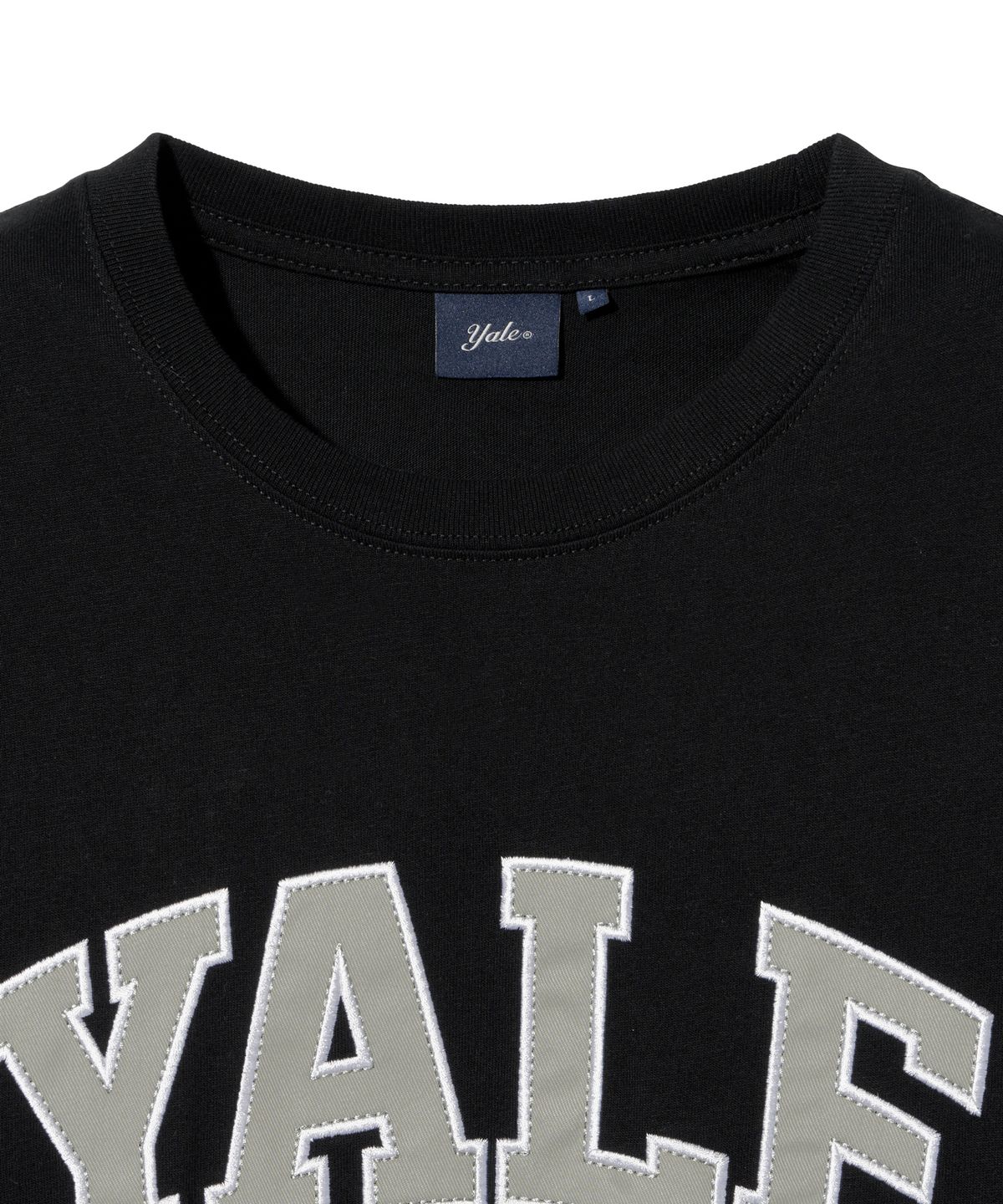 예일(YALE) 투톤아치 반팔티셔츠_블랙