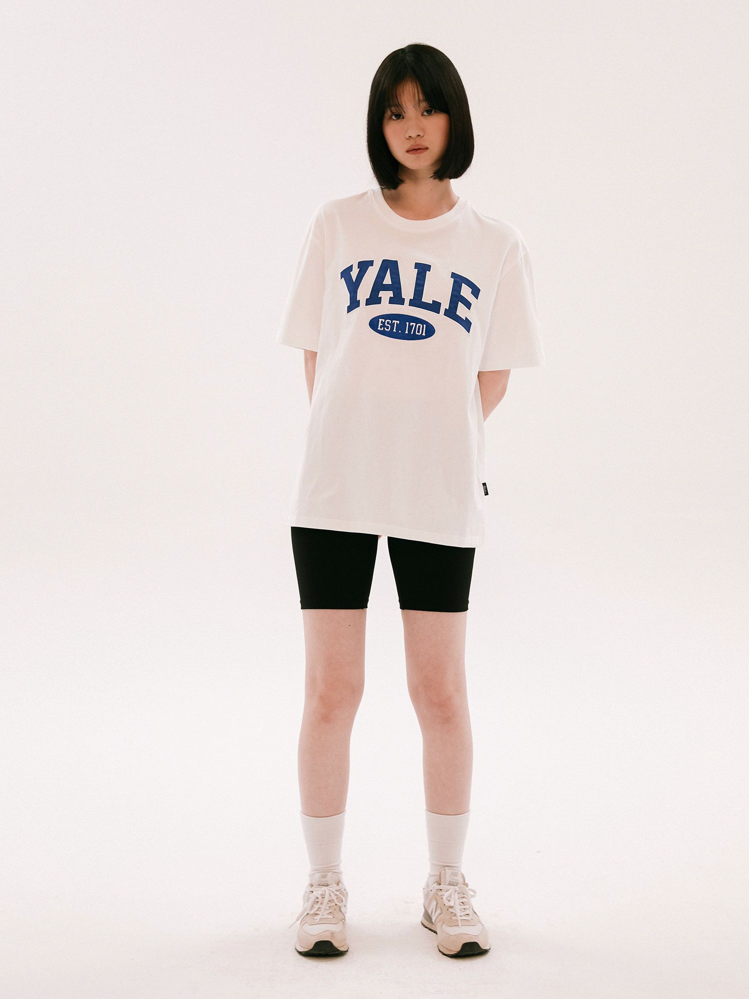 MUSINSA | YALE 2 TONE ARCH T-SHIRT WHITE