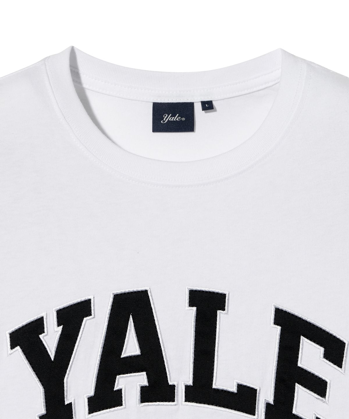 예일(YALE) 투톤아치 반팔티셔츠 화이트