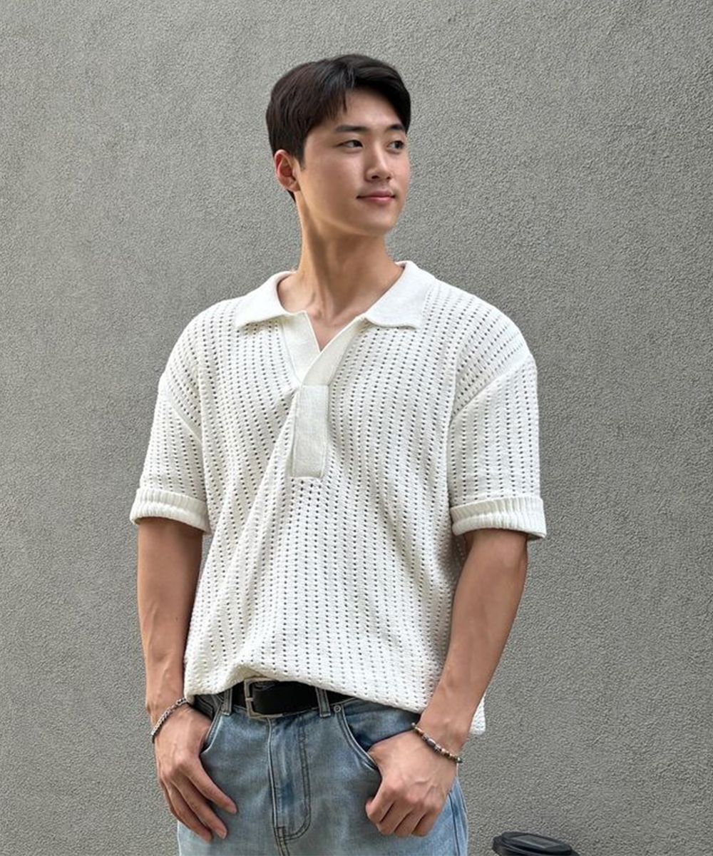 【MAISON MINED】21SS★ MAIRE KNIT HALF T MUSINSA | MAISON MINED BUTTER CREAM KNIT HALF SHIRTS