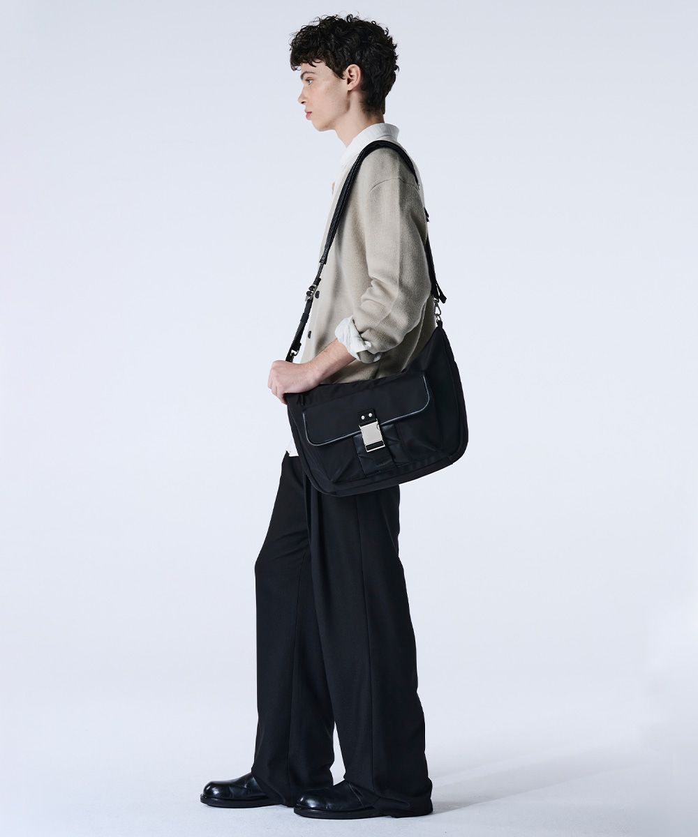 MUSINSA | MAISON MINED BUCKLE STRAP HOBO BAG