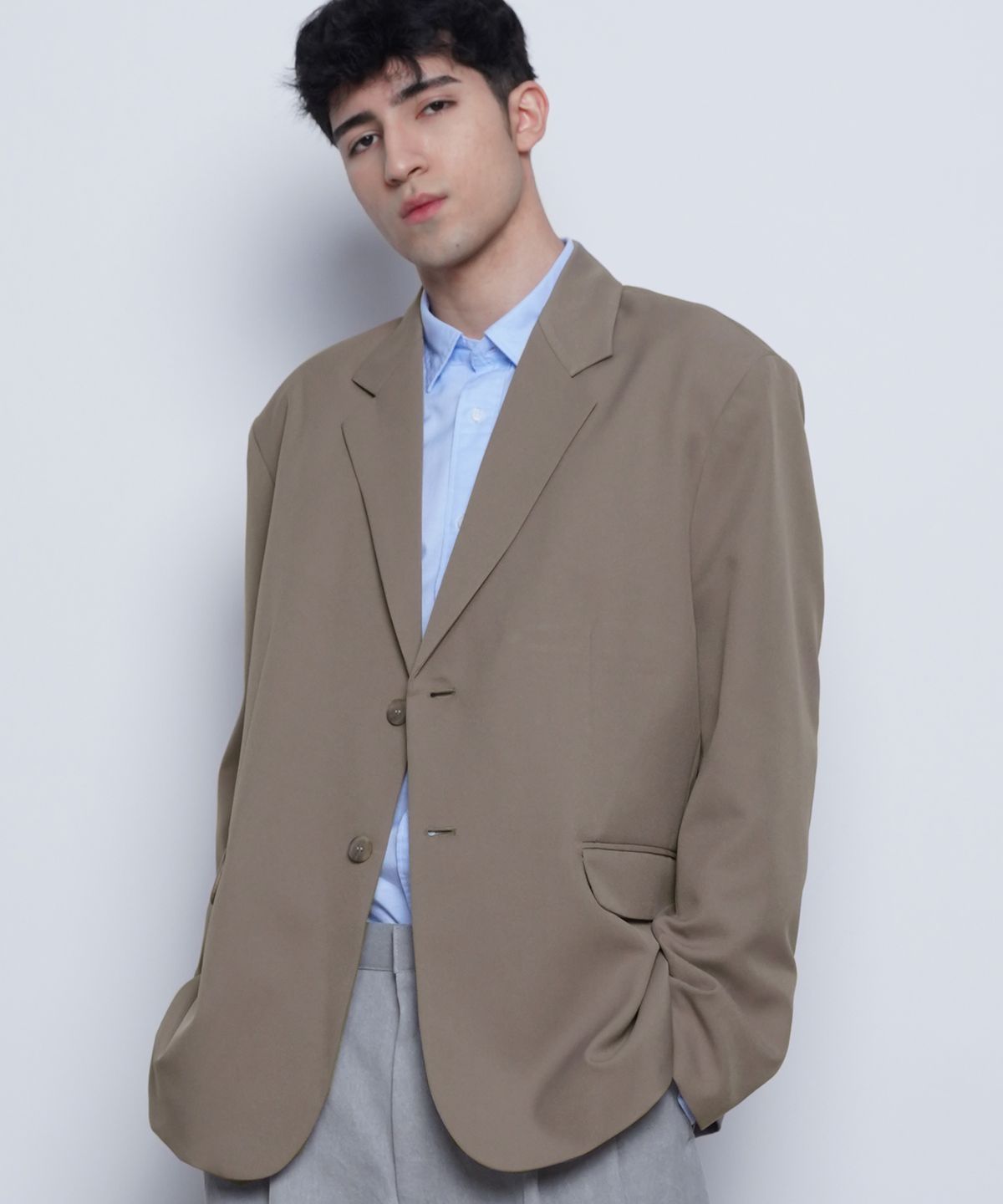 에이본(THE-ABON) M/W56 over bon setup jacxket khaki