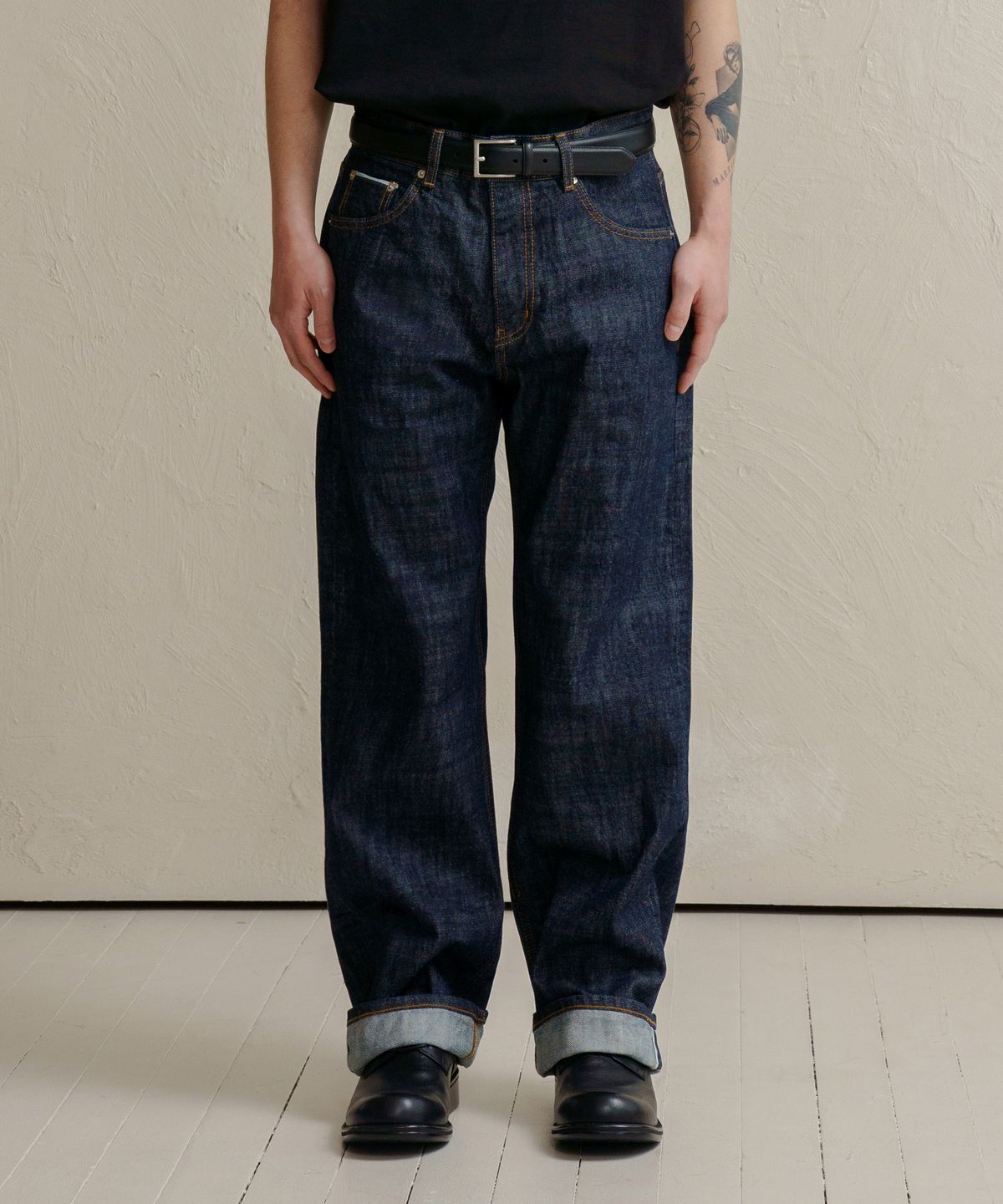 덴메이드(DENMADE) DEN0861 Selvedge Wide Fit (Mid Indigo)