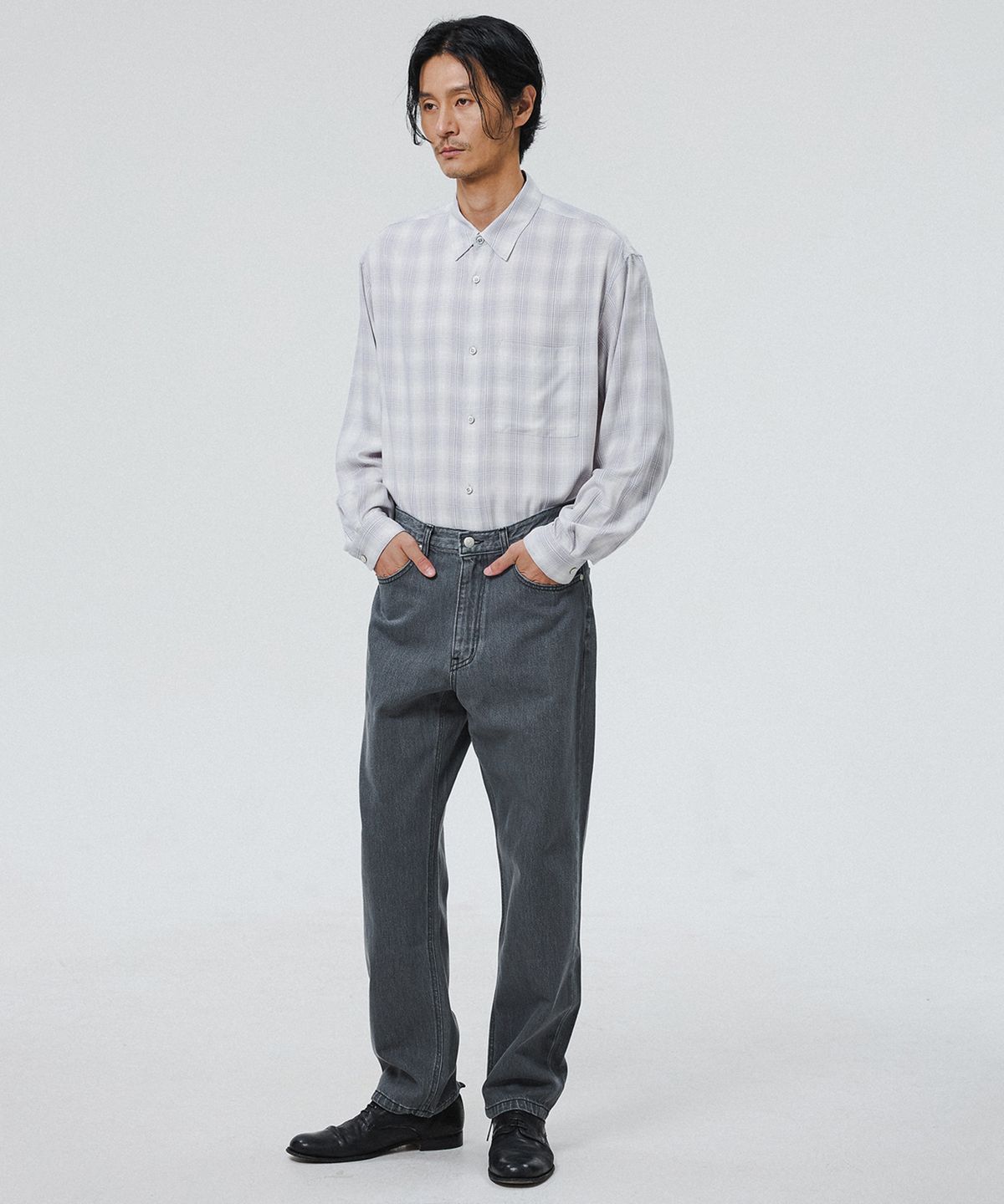 셔터(SHIRTER) FIRST EDITION DENIM PANTS (DARK GREY)