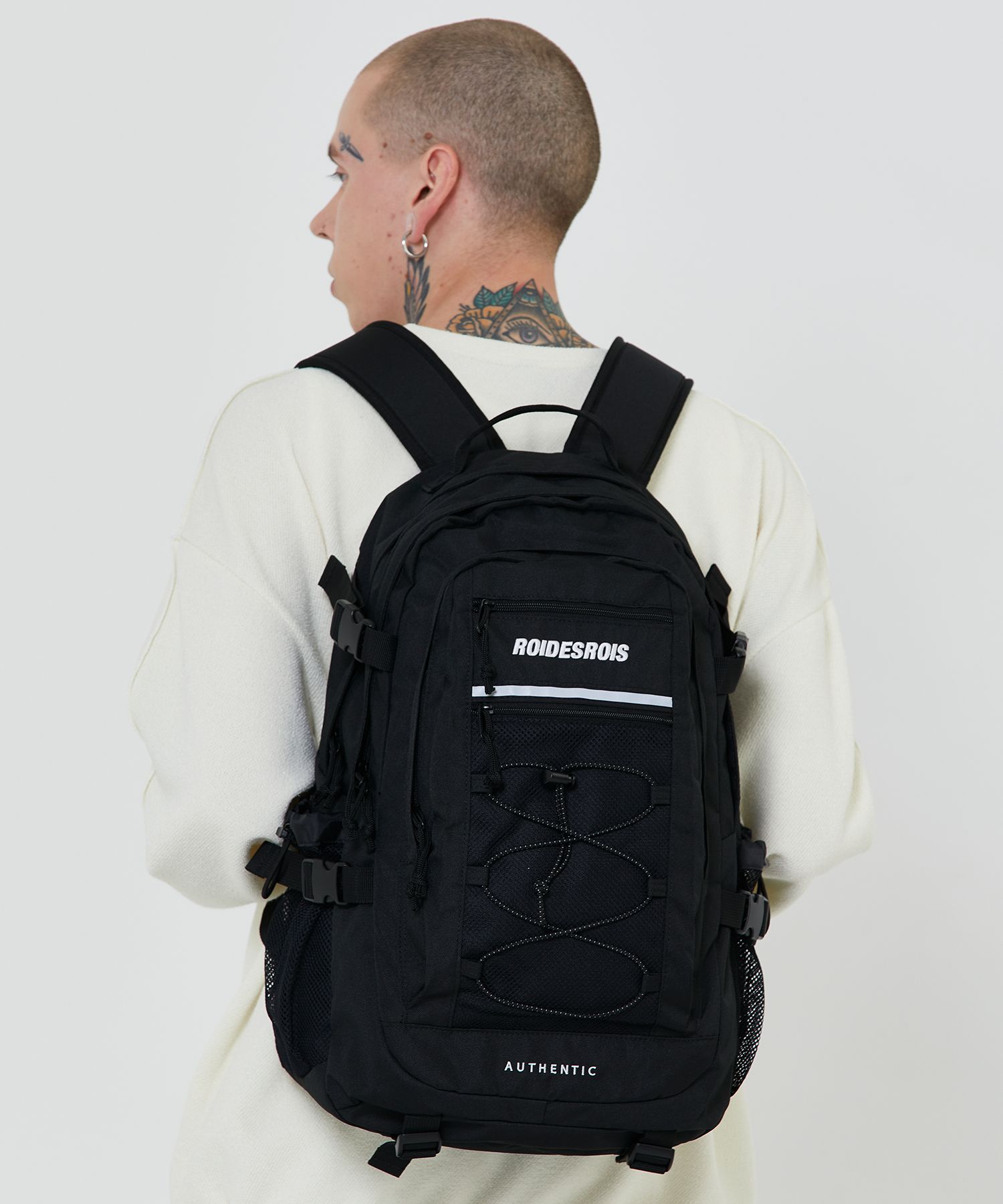 MUSINSA | ROIDESROIS Subject 3M Scotch String Mesh Backpack