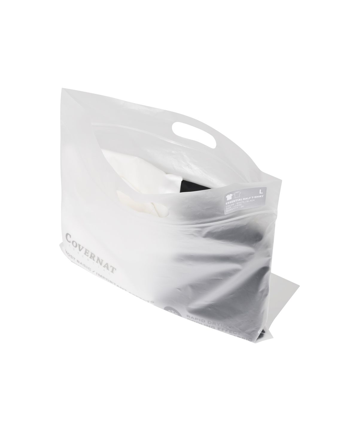 커버낫(COVERNAT) [2PACK] 쿨 코튼 티셔츠 Black+White
