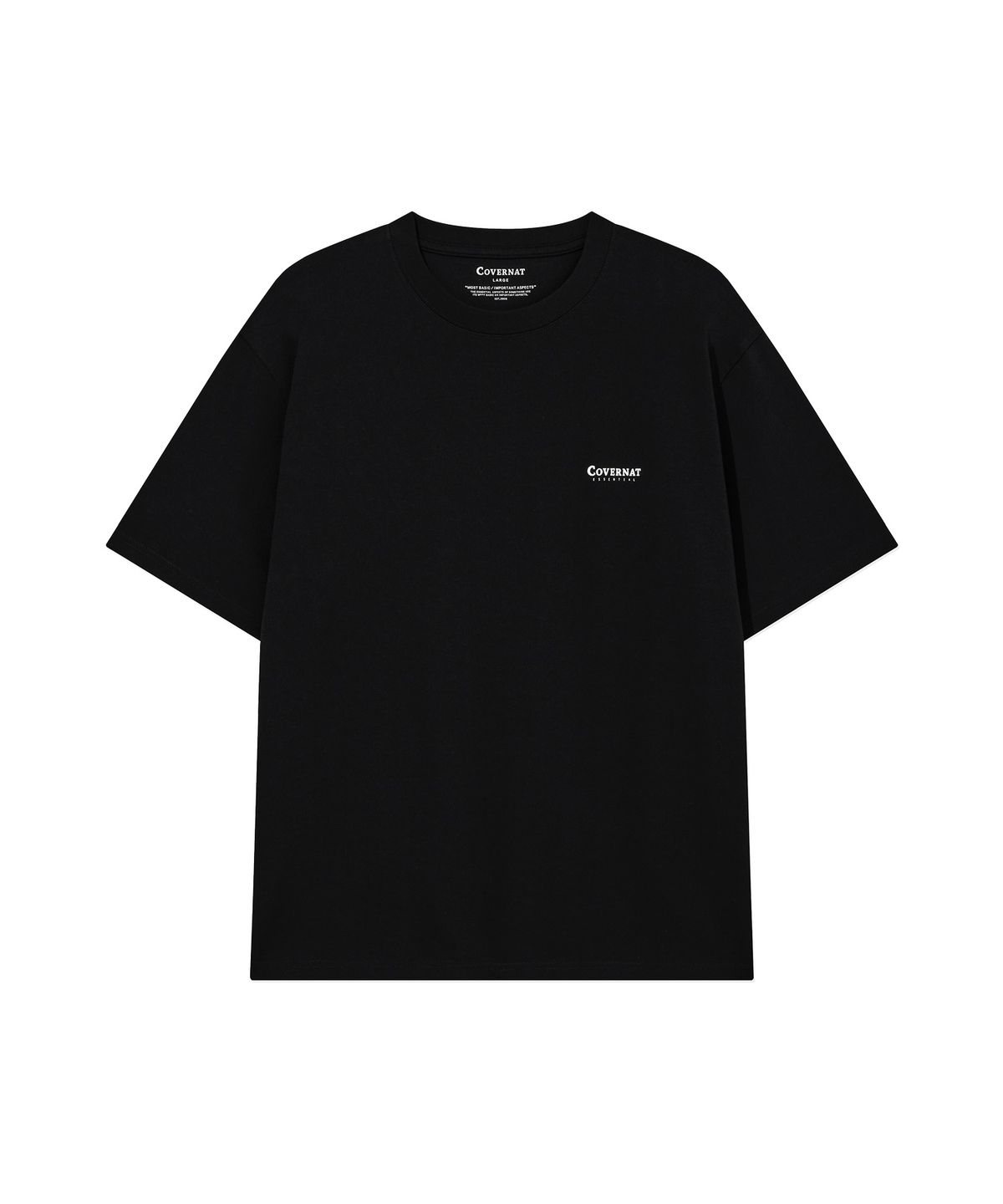 커버낫(COVERNAT) [2PACK] 쿨 코튼 티셔츠 Black+White