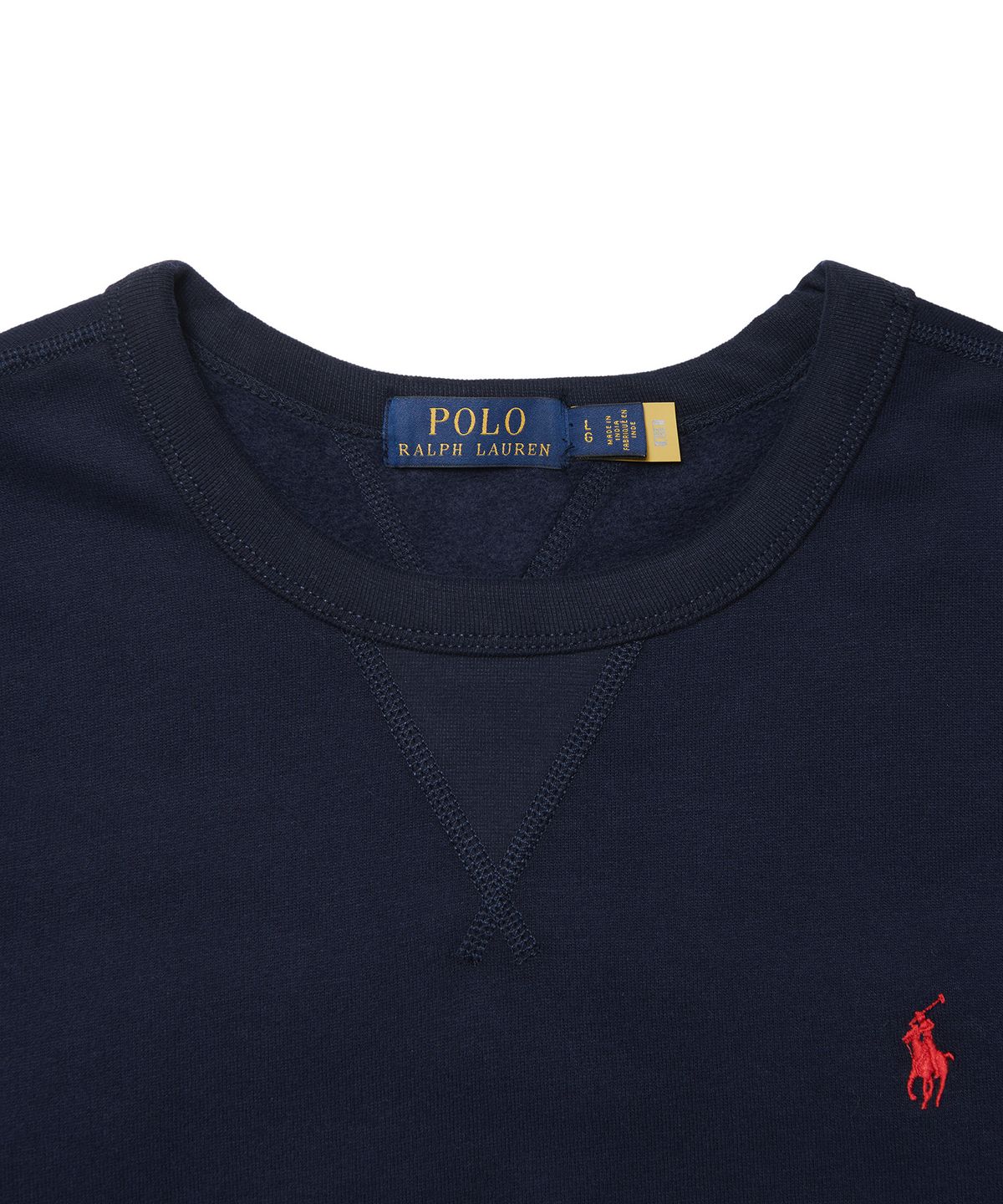 폴로 랄프 로렌(POLO RALPH LAUREN) 플리스 크루넥 스웨트셔츠 - 네이비
