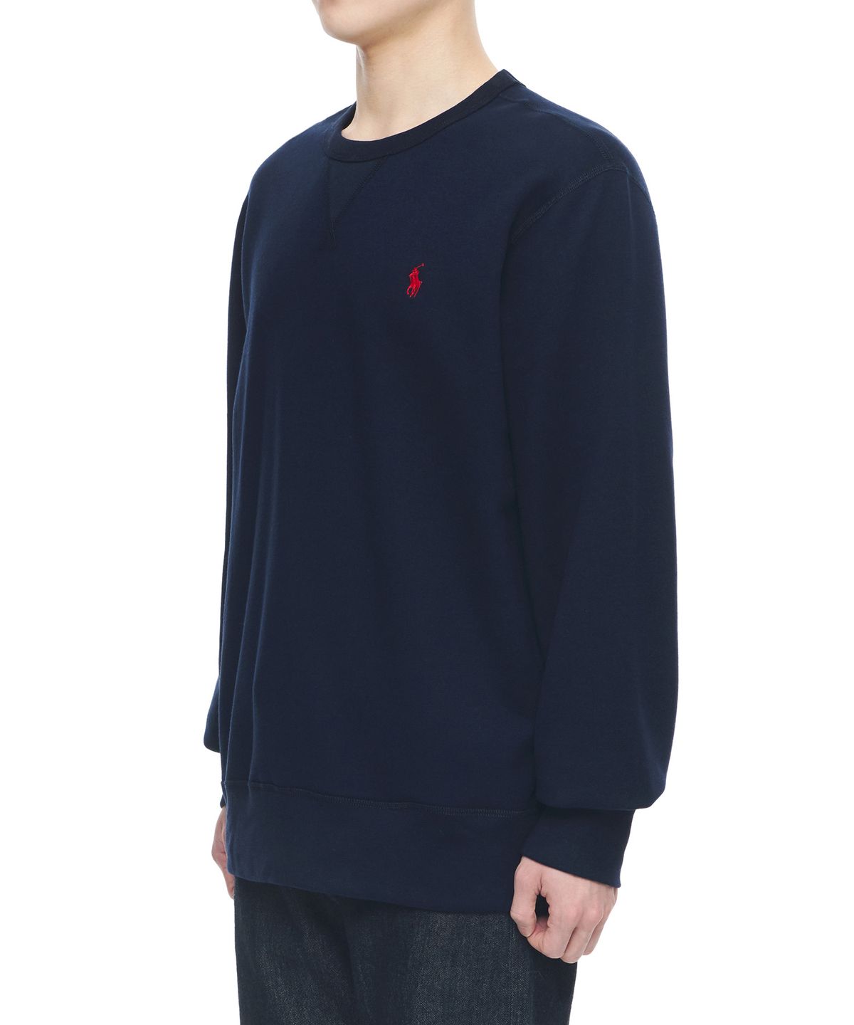 폴로 랄프 로렌(POLO RALPH LAUREN) 플리스 크루넥 스웨트셔츠 - 네이비