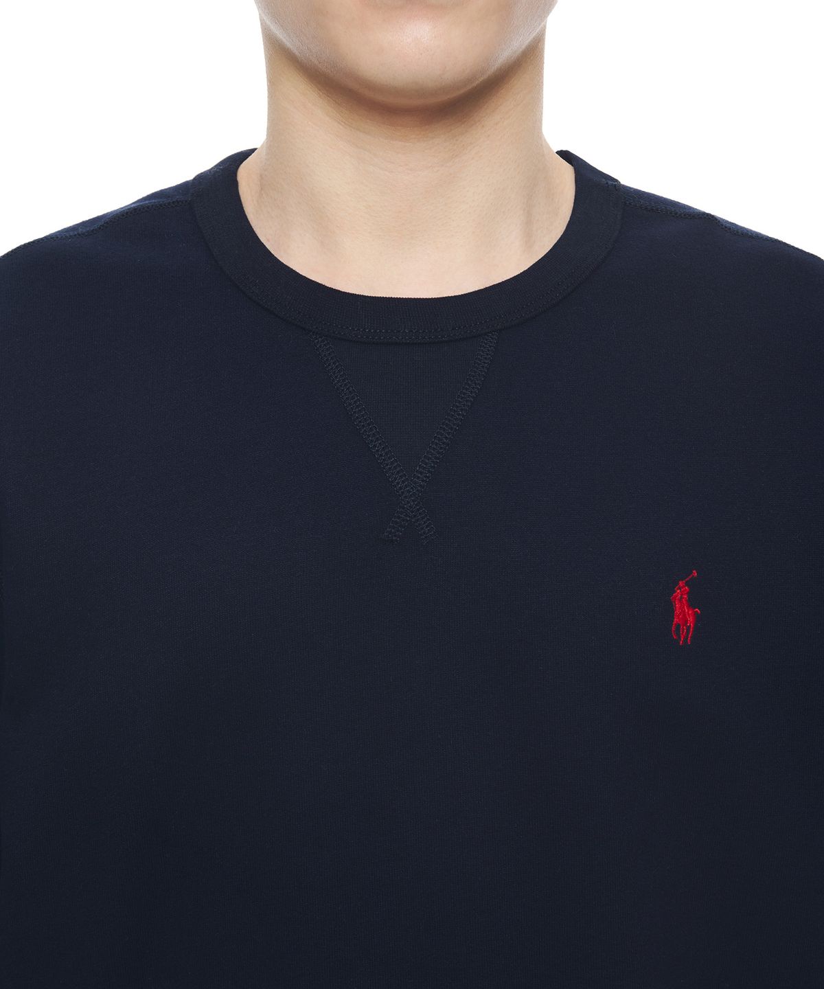 폴로 랄프 로렌(POLO RALPH LAUREN) 플리스 크루넥 스웨트셔츠 - 네이비