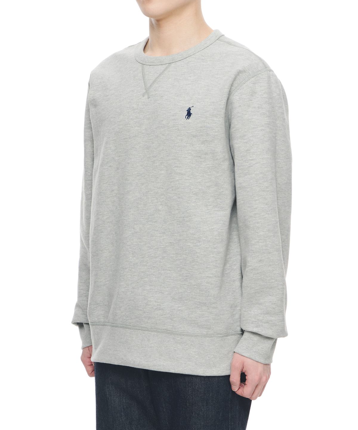 폴로 랄프 로렌(POLO RALPH LAUREN) 플리스 크루넥 스웨트셔츠 - 그레이