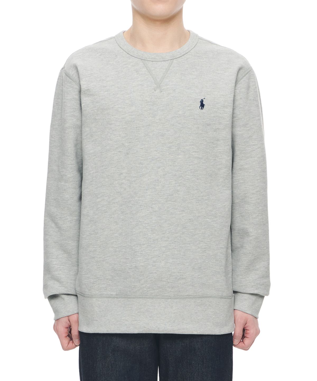 폴로 랄프 로렌(POLO RALPH LAUREN) 플리스 크루넥 스웨트셔츠 - 그레이