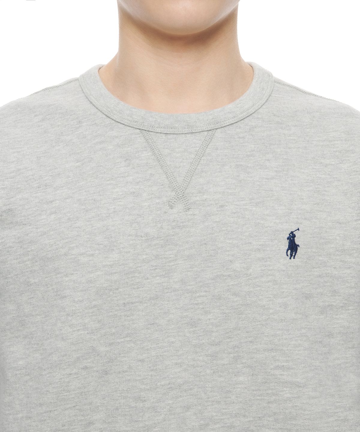 폴로 랄프 로렌(POLO RALPH LAUREN) 플리스 크루넥 스웨트셔츠 - 그레이