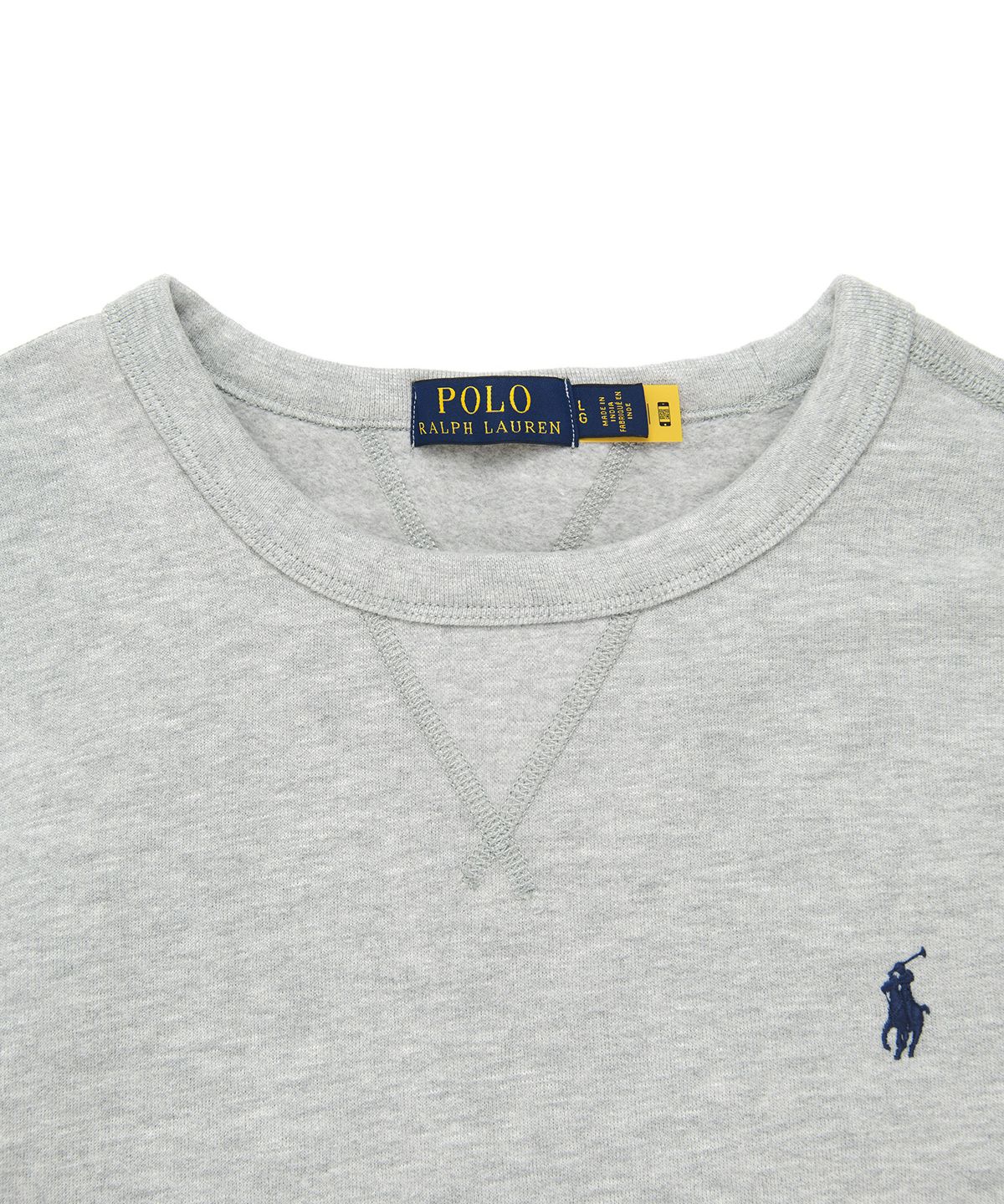 폴로 랄프 로렌(POLO RALPH LAUREN) 플리스 크루넥 스웨트셔츠 - 그레이