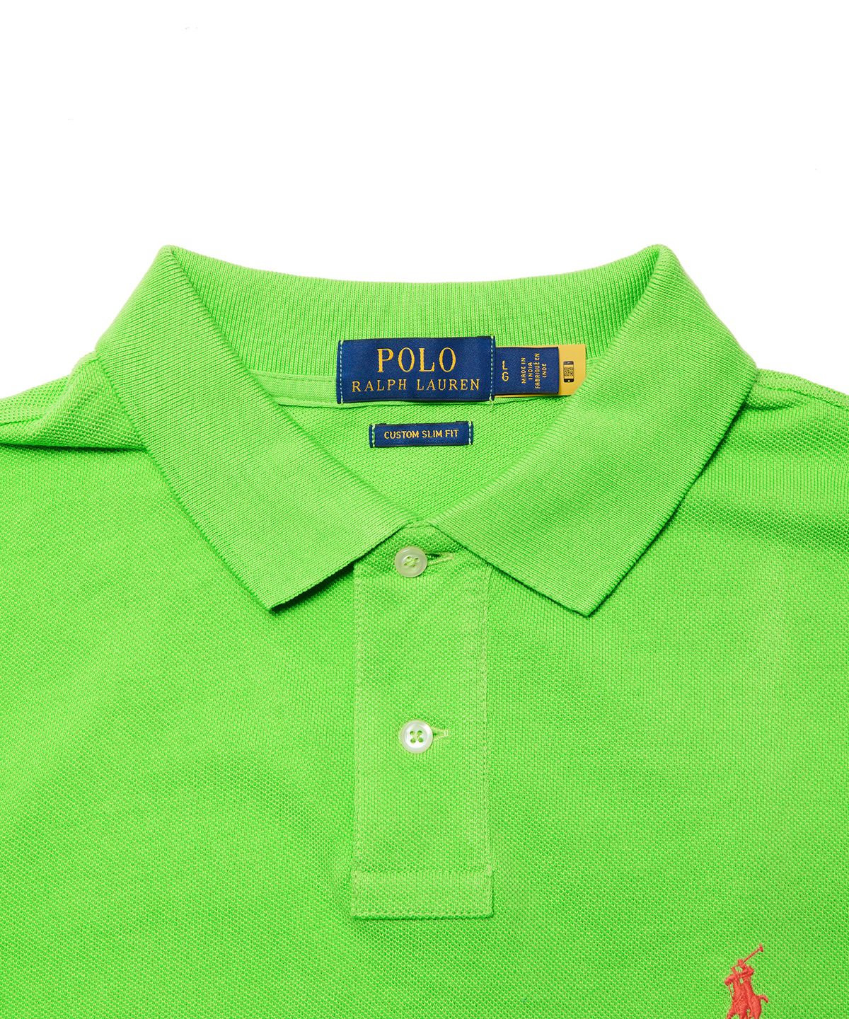 폴로 랄프 로렌(POLO RALPH LAUREN) 커스텀 슬림핏 메시 폴로 셔츠 - 그린