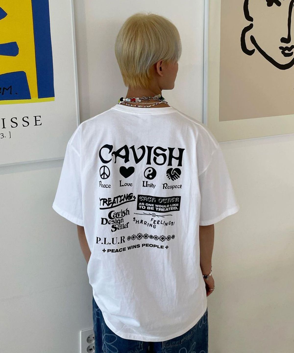 카비시(CAVISH) PLUR SS TEE WHITE(CV2BMMT515A)