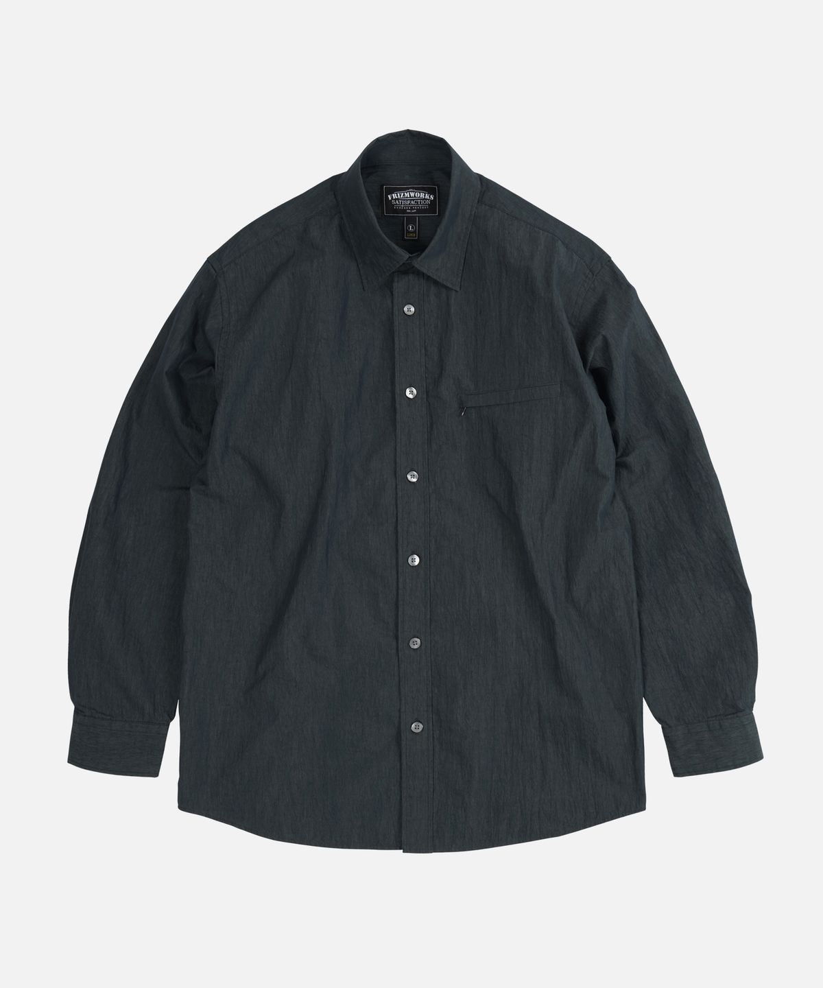 프리즘웍스(FRIZMWORKS) NYLON DOUBLE VENT SHIRT _ BLACK