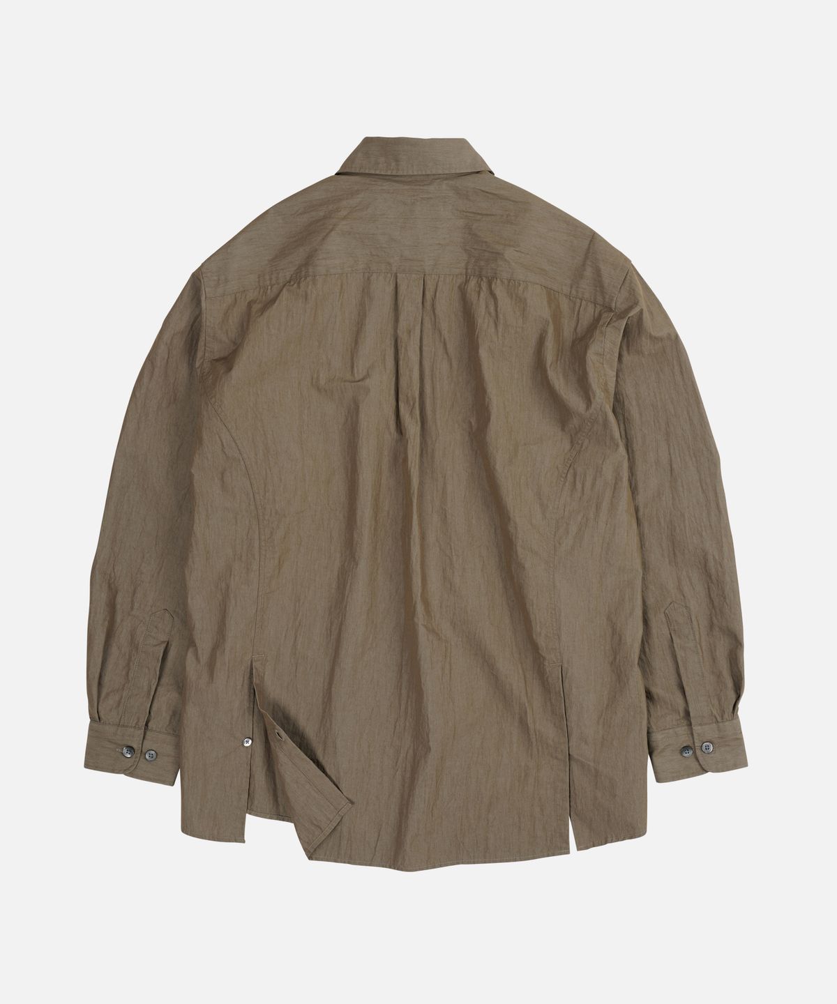 프리즘웍스(FRIZMWORKS) NYLON DOUBLE VENT SHIRT _ BROWN