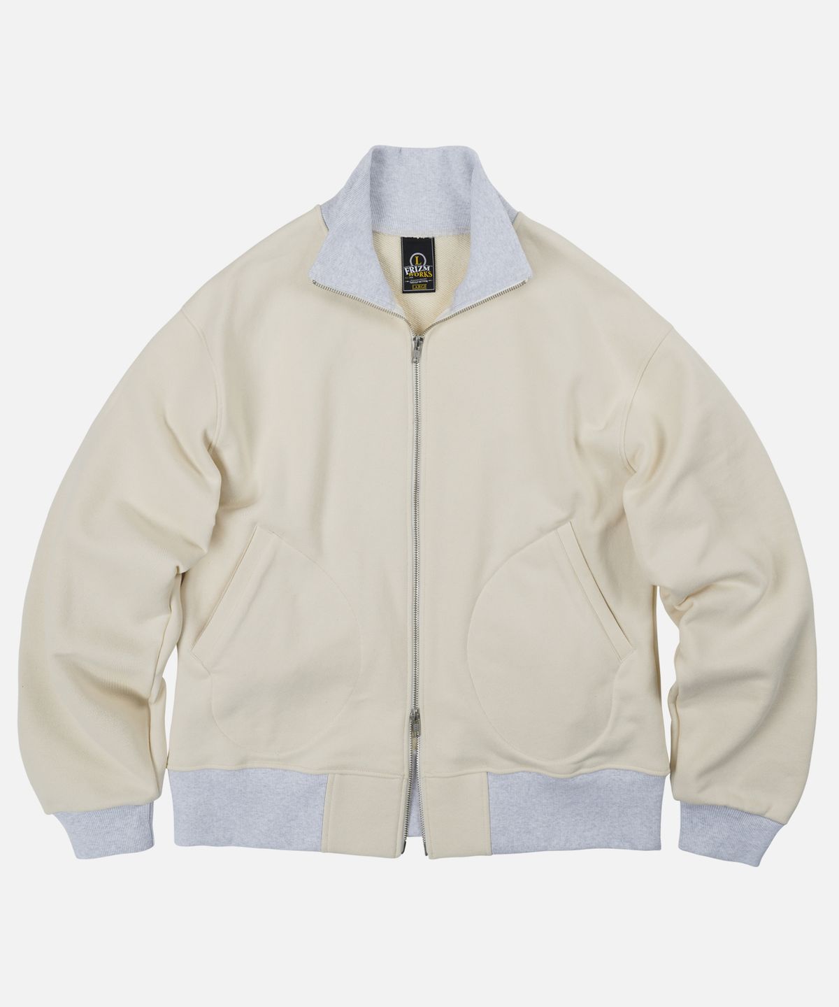 프리즘웍스(FRIZMWORKS) HEAVYWEIGHT SWEAT TANKER JACKET _ OATMEAL