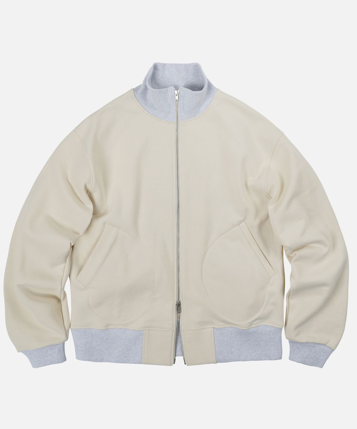 프리즘웍스(FRIZMWORKS) HEAVYWEIGHT SWEAT TANKER JACKET _ OATMEAL