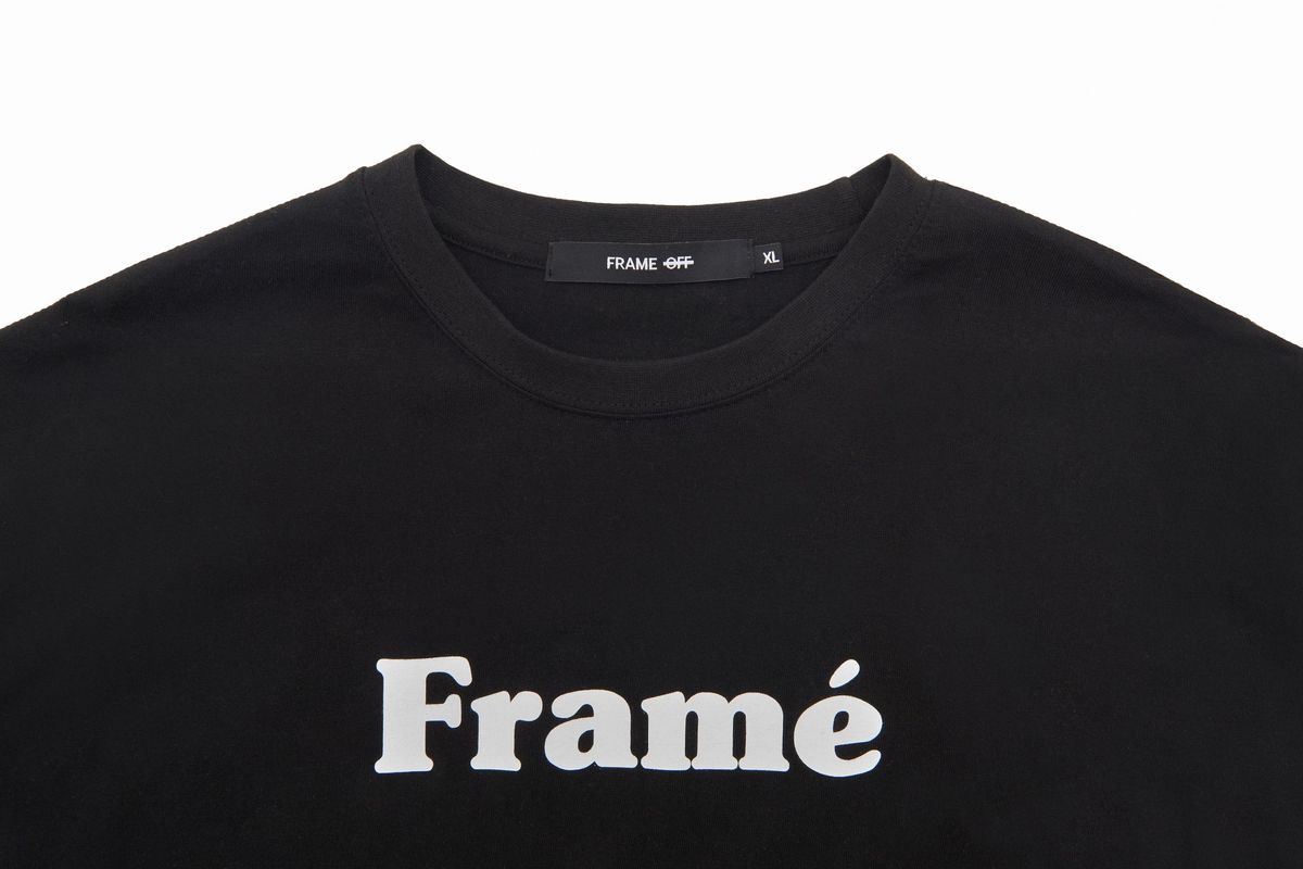 프레임 오프(FRAME OFF) 프레임 로고 반팔티 - 블랙
