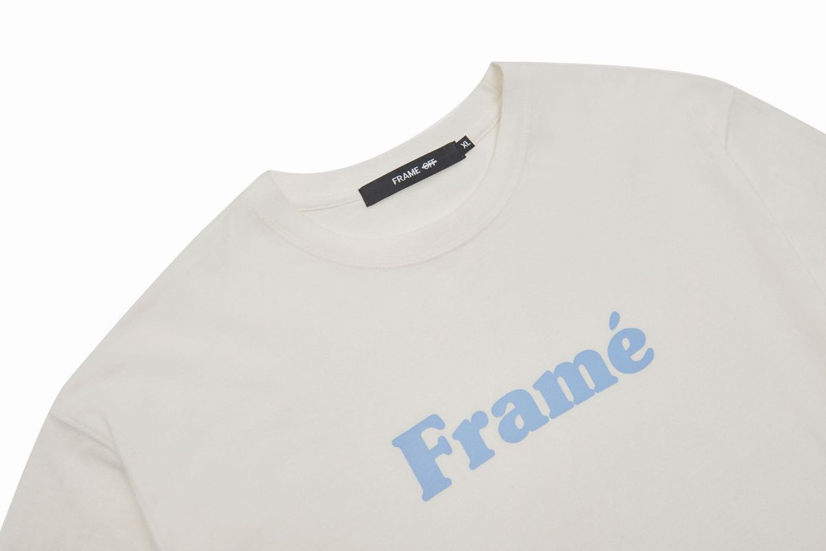 프레임 오프(FRAME OFF) 프레임 로고 반팔티 - 화이트