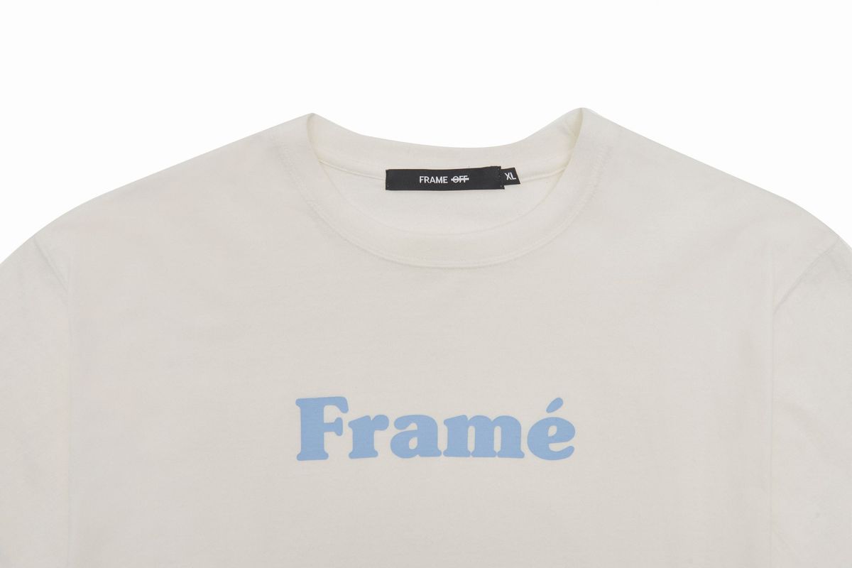 프레임 오프(FRAME OFF) 프레임 로고 반팔티 - 화이트