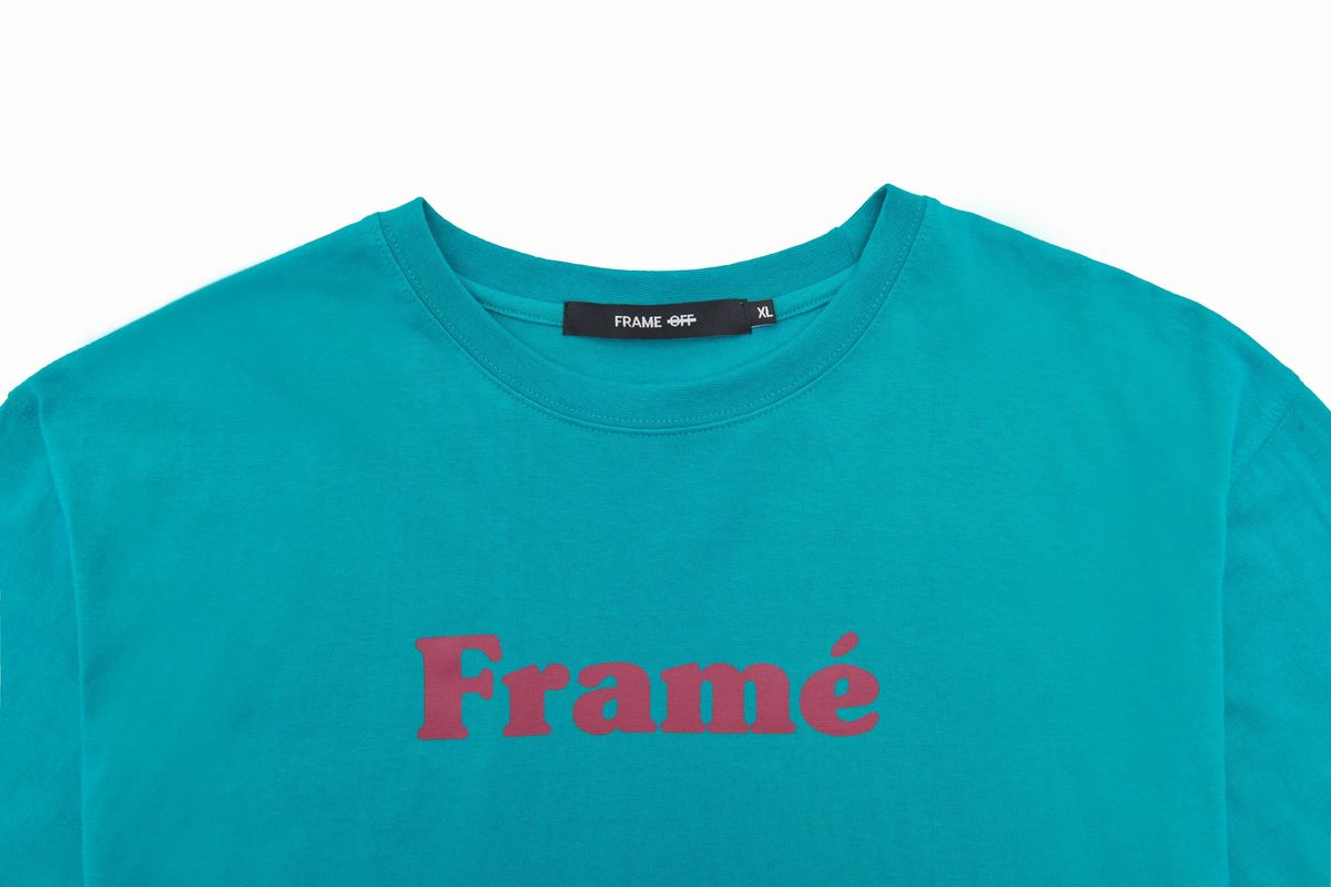 프레임 오프(FRAME OFF) 프레임 로고 반팔티 - 그린