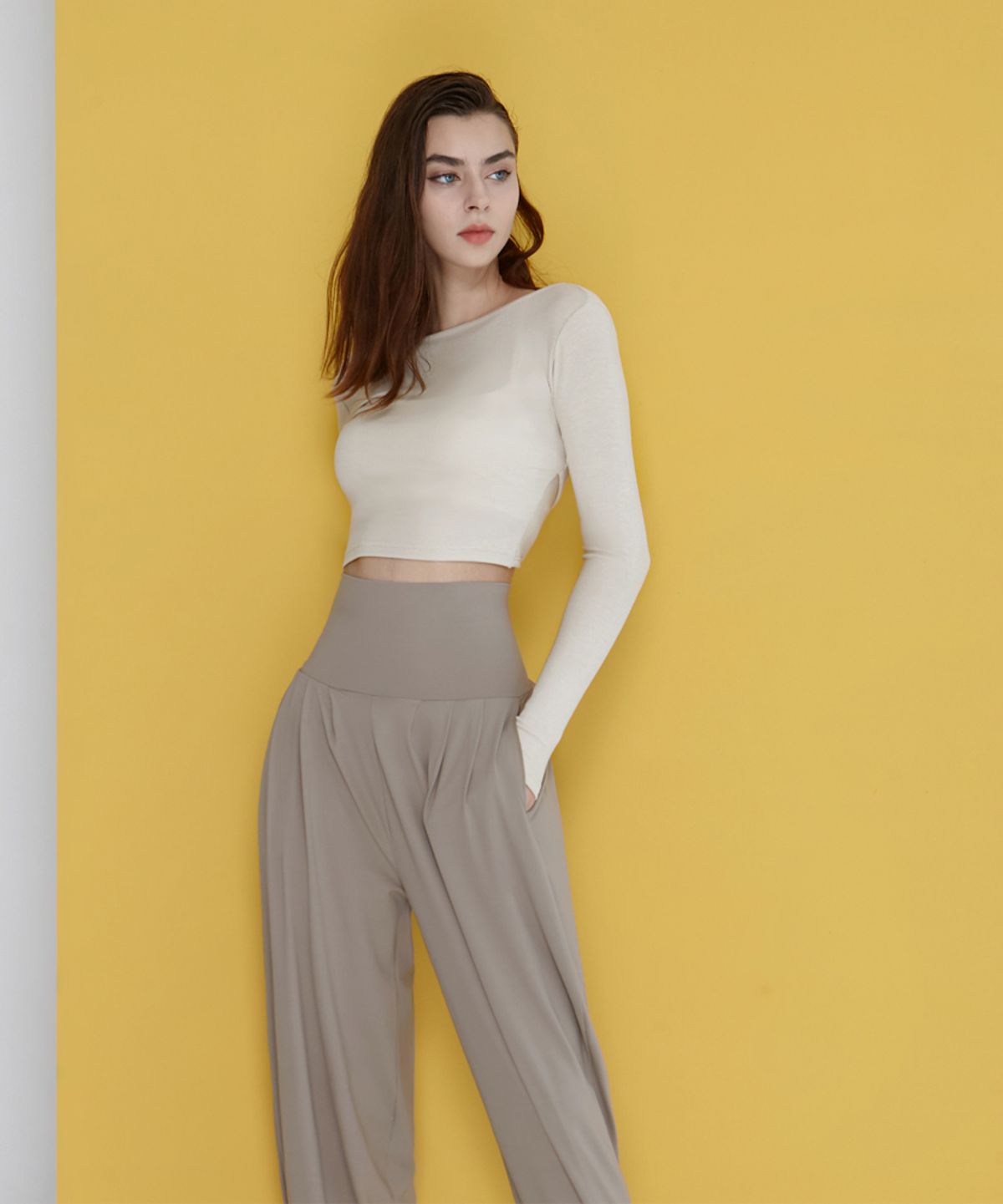 데비웨어(DEVIWEAR) 발레르 하렘팬츠 DEVI-B0041-샌드