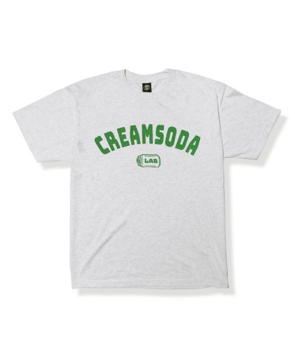크림소다랩(CREAM SODA LAB) 오지 아크로고 반팔 티셔츠 라이트그레이