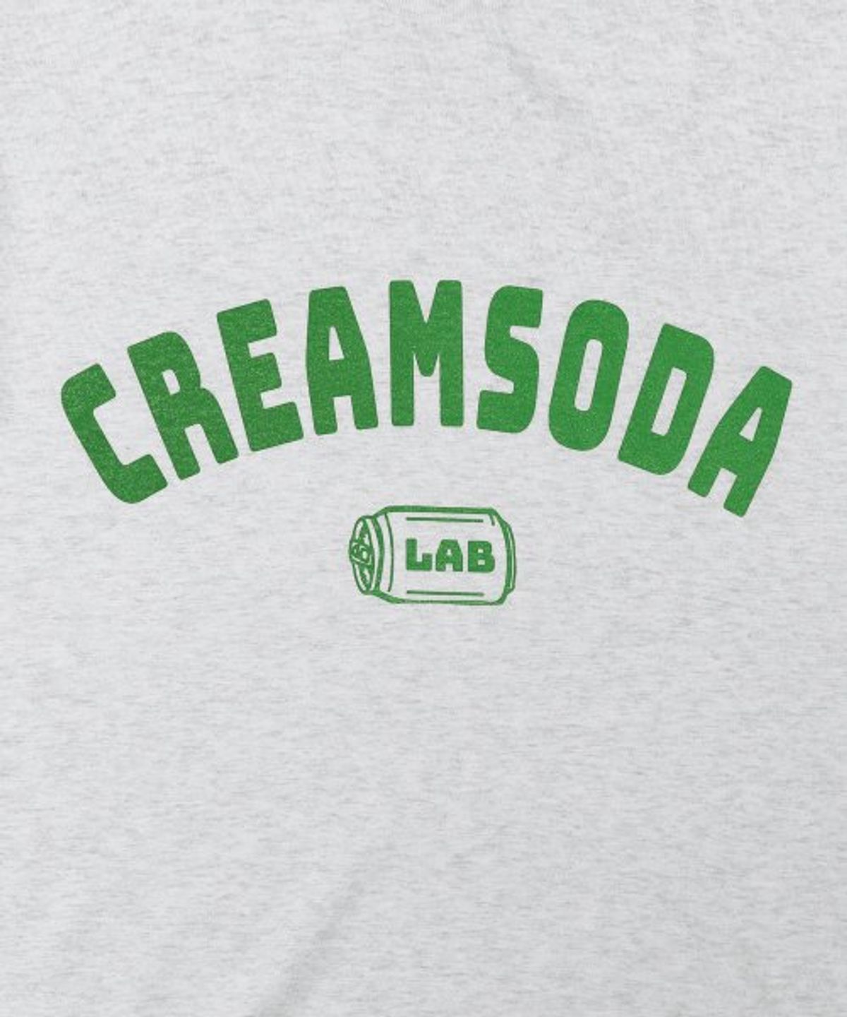 크림소다랩(CREAM SODA LAB) 오지 아크로고 반팔 티셔츠 라이트그레이