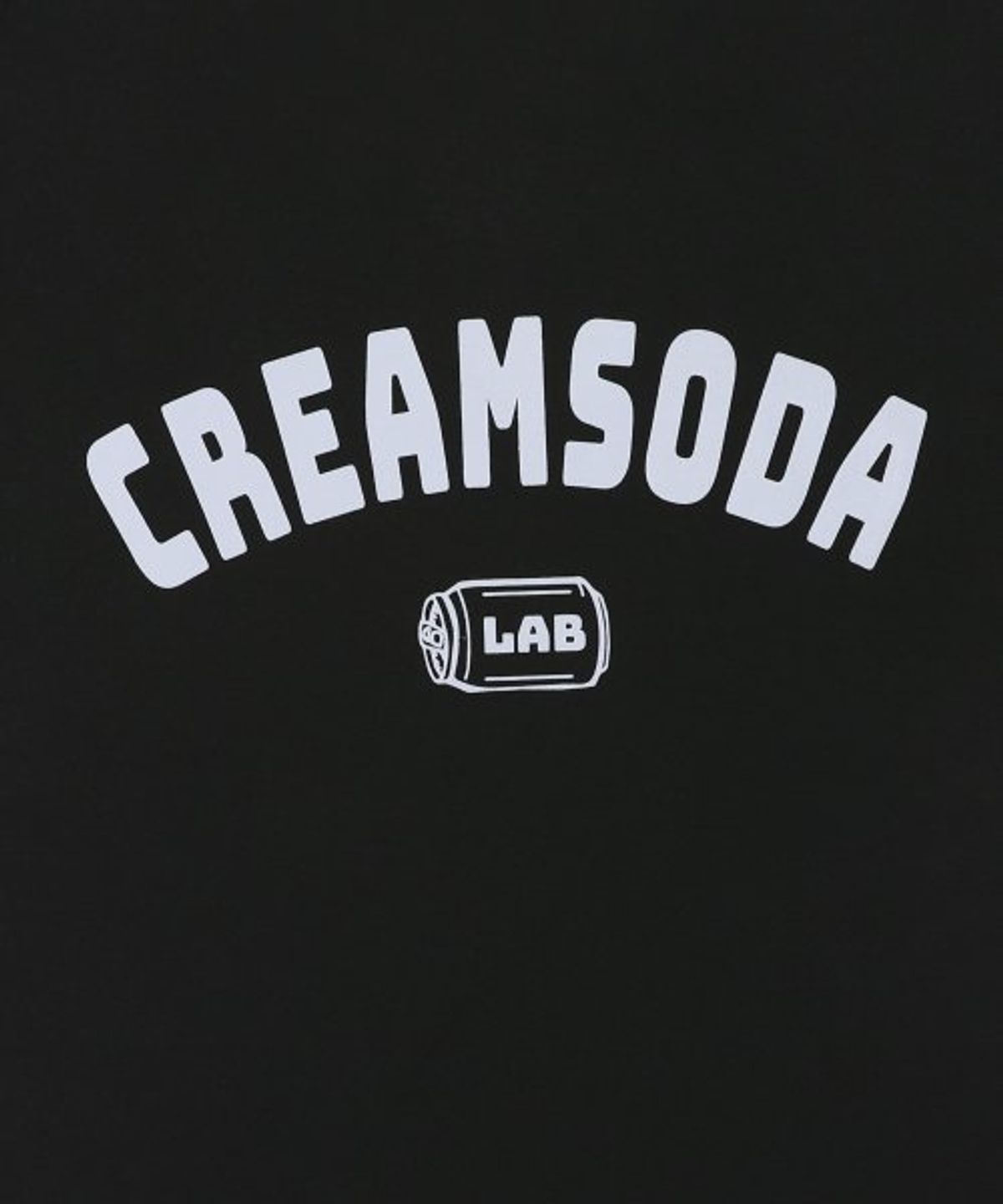 크림소다랩(CREAM SODA LAB) 오지 아크로고 반팔 티셔츠 블랙