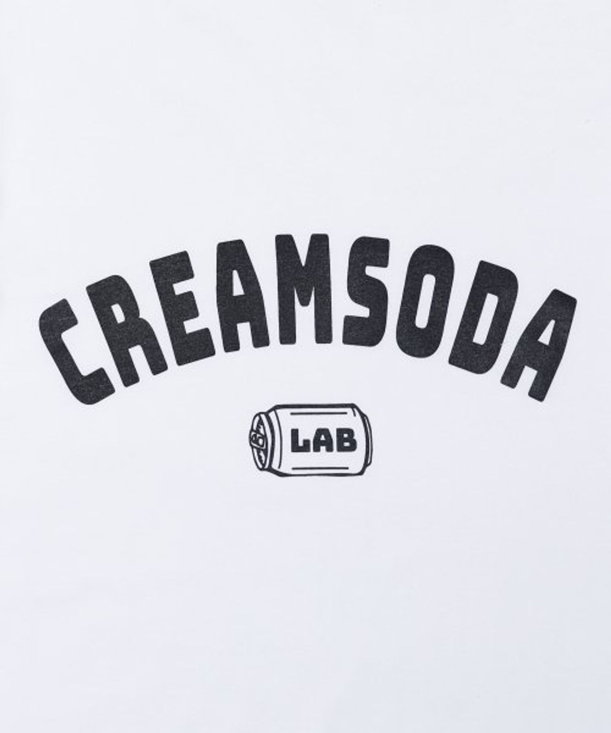 크림소다랩(CREAM SODA LAB) 오지 아크로고 반팔 티셔츠 화이트