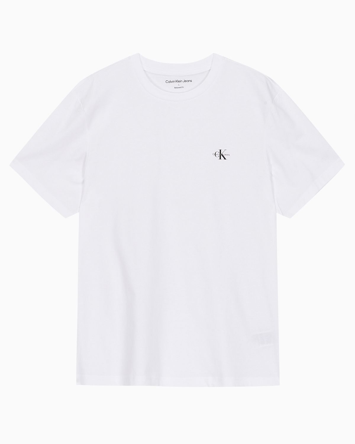 캘빈클라인 진(CALVIN KLEIN JEANS) [2PACK] 남녀공용 로고 솔리드 반팔 티셔츠 4RAB217 3GE