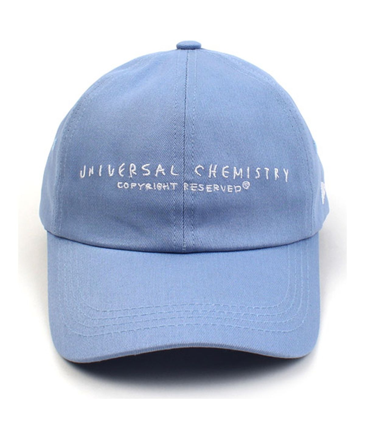 유니버셜 케미스트리(UNIVERSAL CHEMISTRY) Light Denim Logo Low Ballcap 데님볼캡