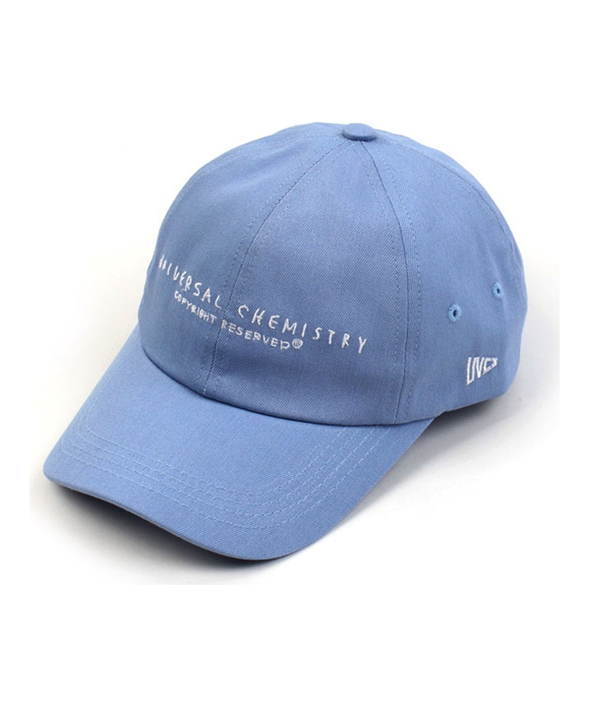 유니버셜 케미스트리(UNIVERSAL CHEMISTRY) Light Denim Logo Low Ballcap 데님볼캡