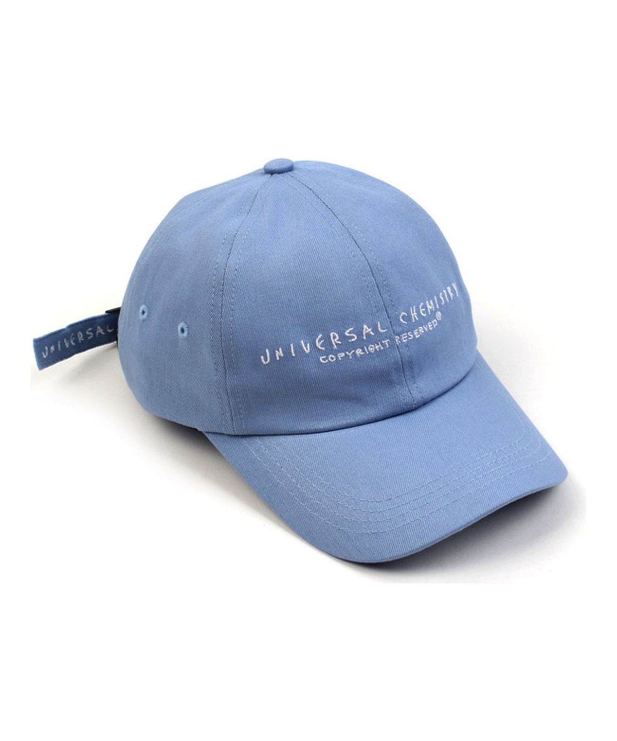 유니버셜 케미스트리(UNIVERSAL CHEMISTRY) Light Denim Logo Low Ballcap 데님볼캡