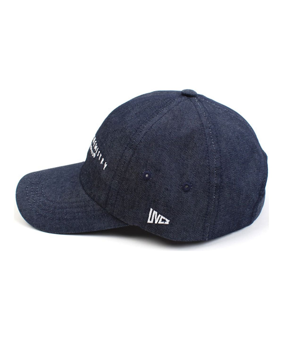 유니버셜 케미스트리(UNIVERSAL CHEMISTRY) Dark Denim Logo Low Ballcap 데님볼캡