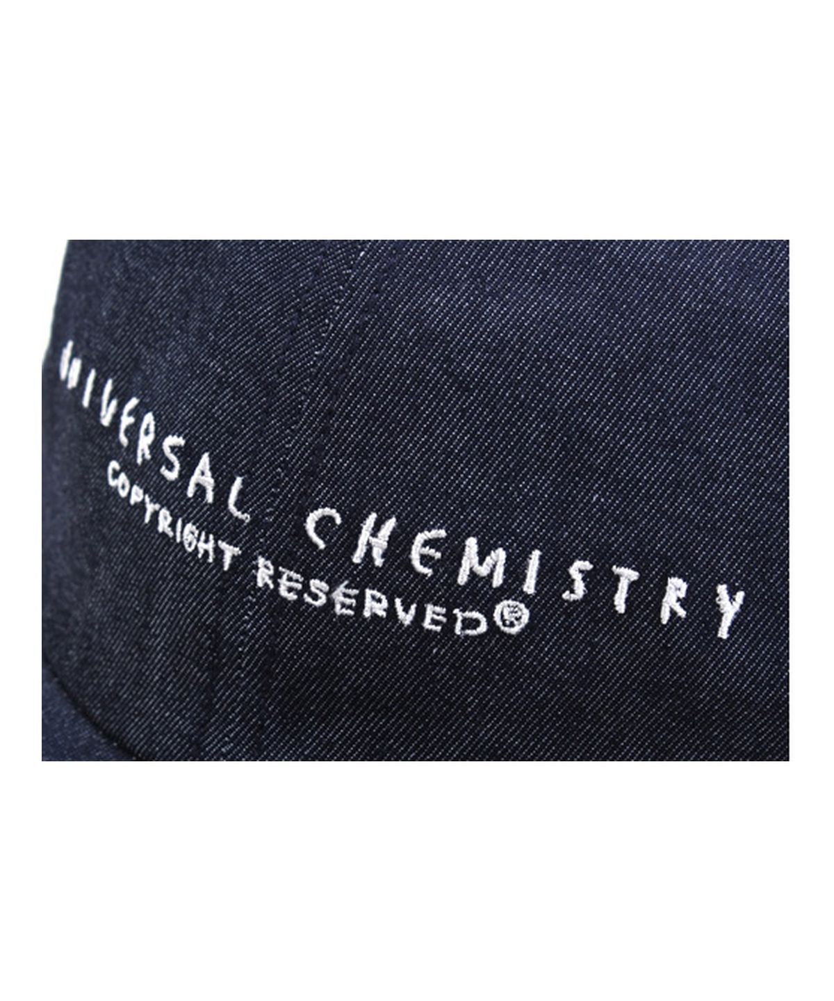 유니버셜 케미스트리(UNIVERSAL CHEMISTRY) Dark Denim Logo Low Ballcap 데님볼캡