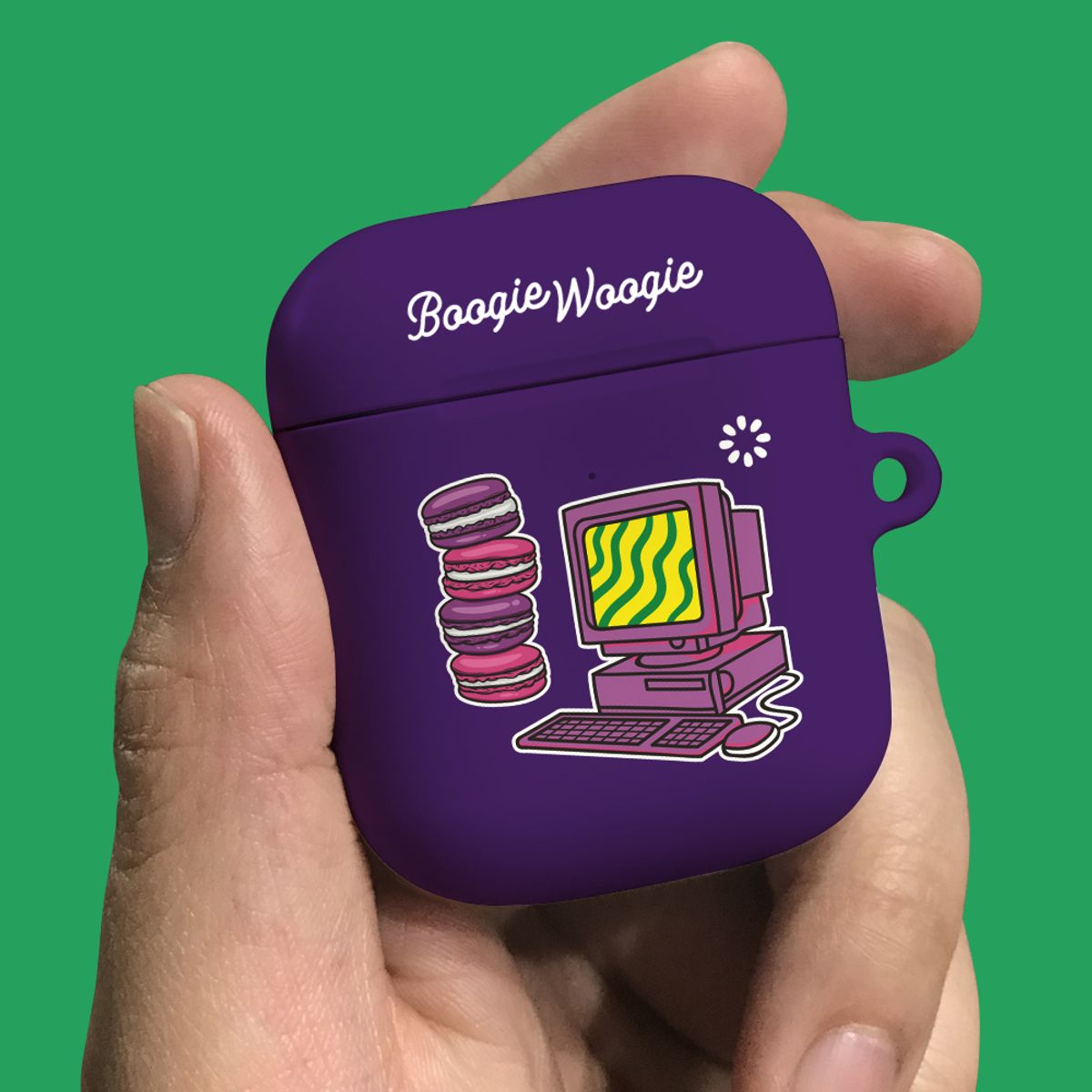 부기우기(BOOGIE WOOGIE) 에어팟/에어팟프로 케이스 - 퍼플(Purple)
