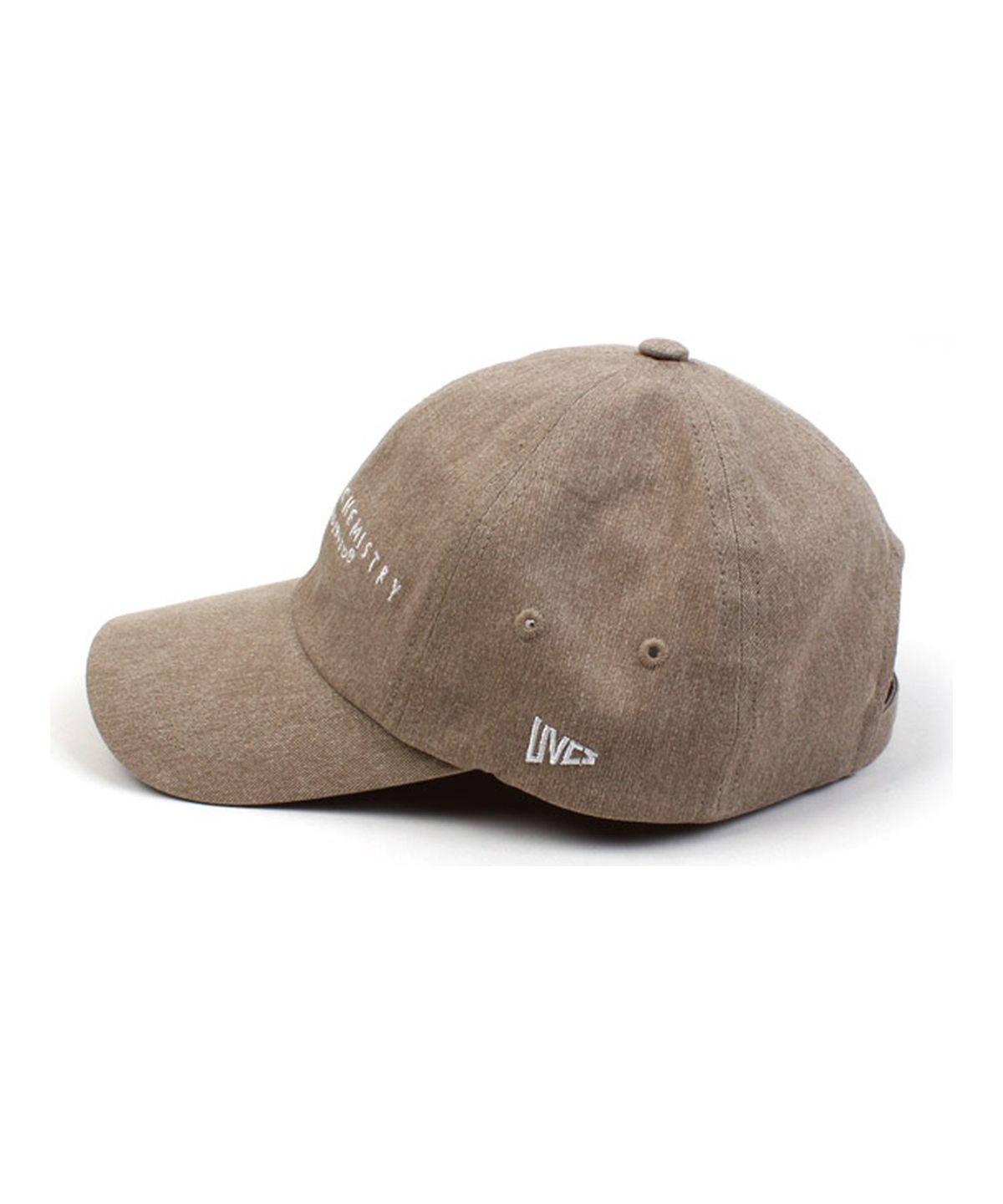 유니버셜 케미스트리(UNIVERSAL CHEMISTRY) Washing Beige Logo Low Ballcap 워싱볼캡