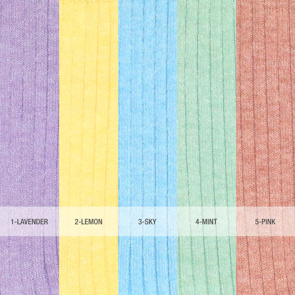 얀웍스(YARNWORKS) [파스텔 멜란지 5팩]WORK0 기본 립양말