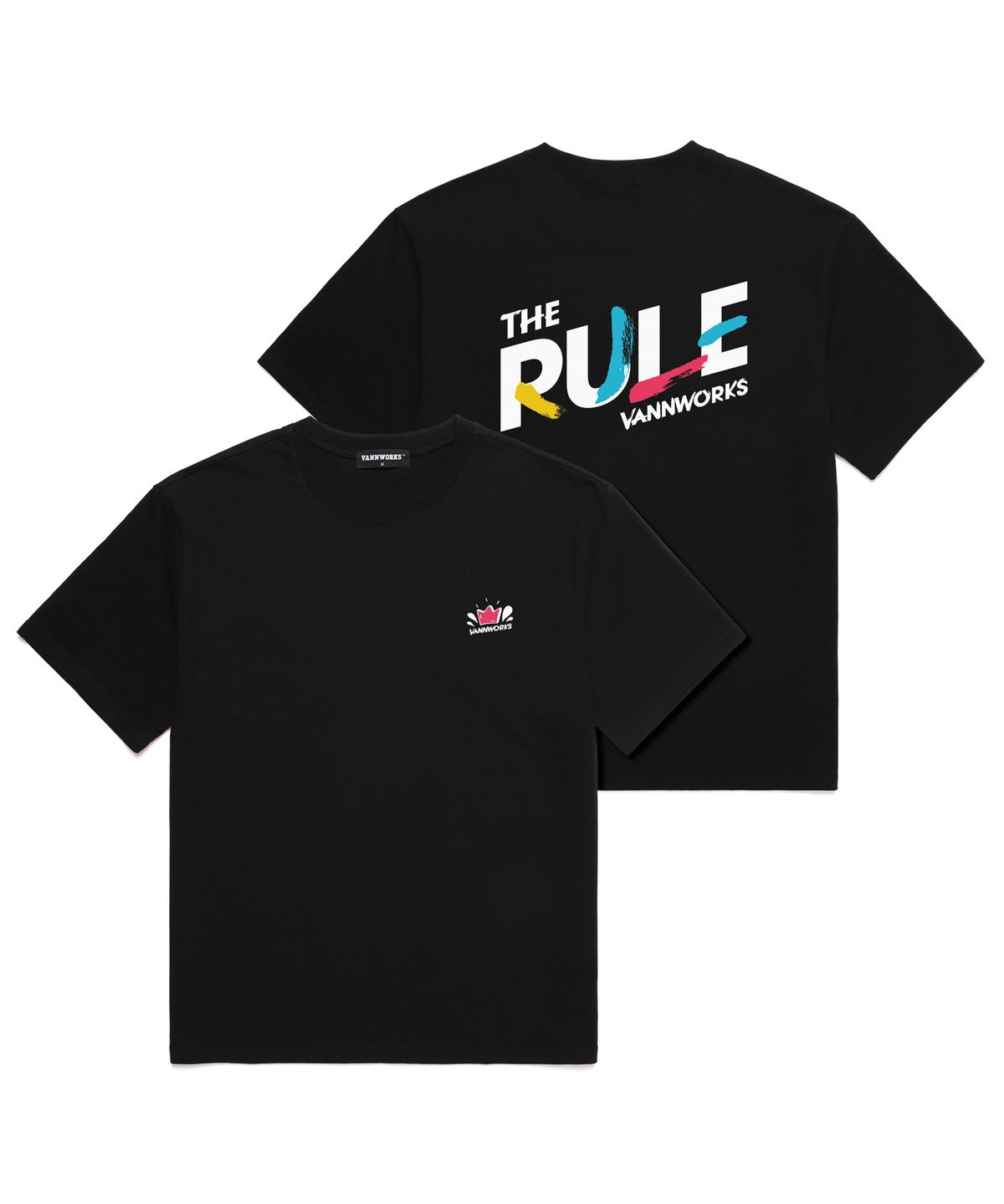밴웍스(VANNWORKS) The Rule 오버핏 반팔 티셔츠 (VNCTS205) 블랙
